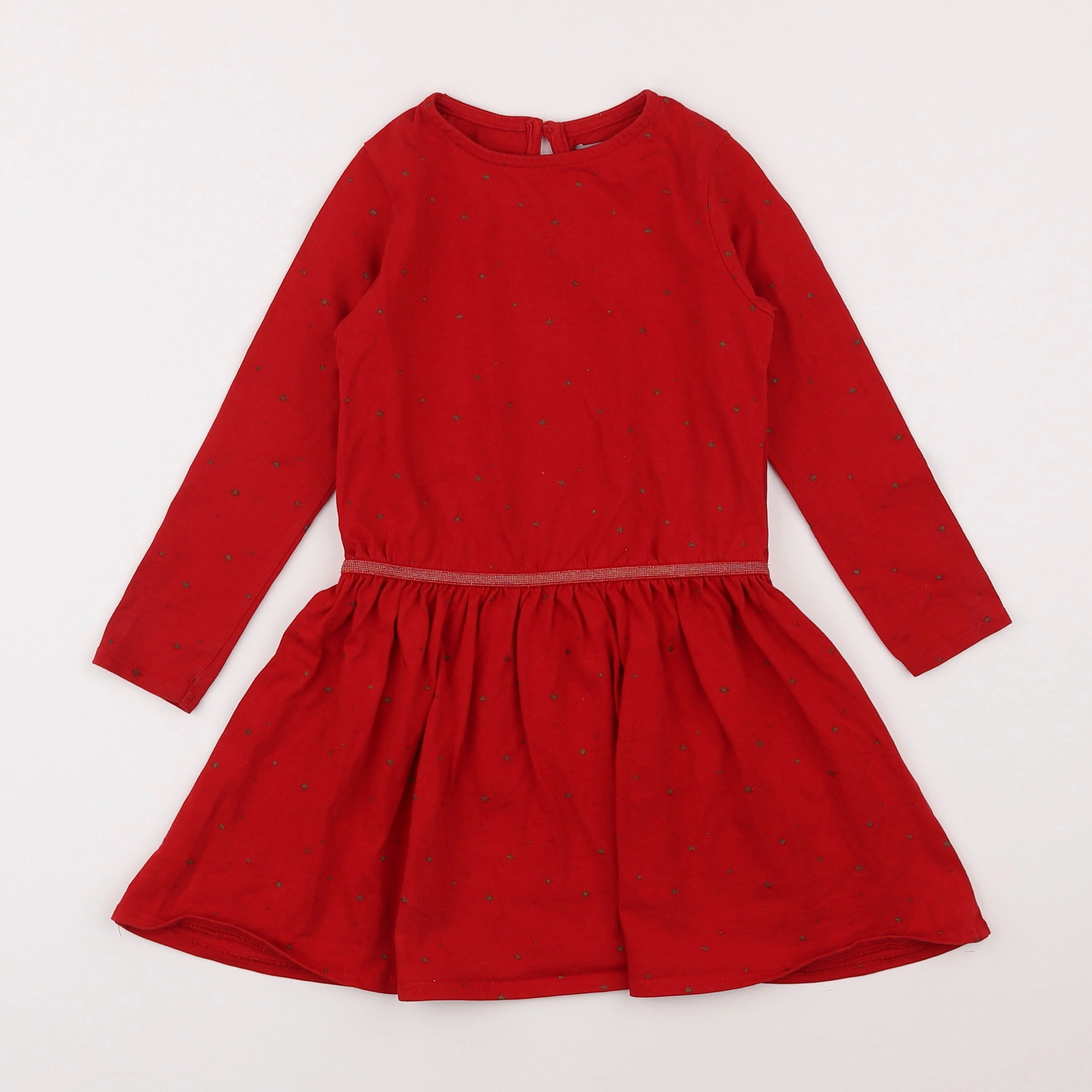 Vertbaudet - robe rouge - 4 ans