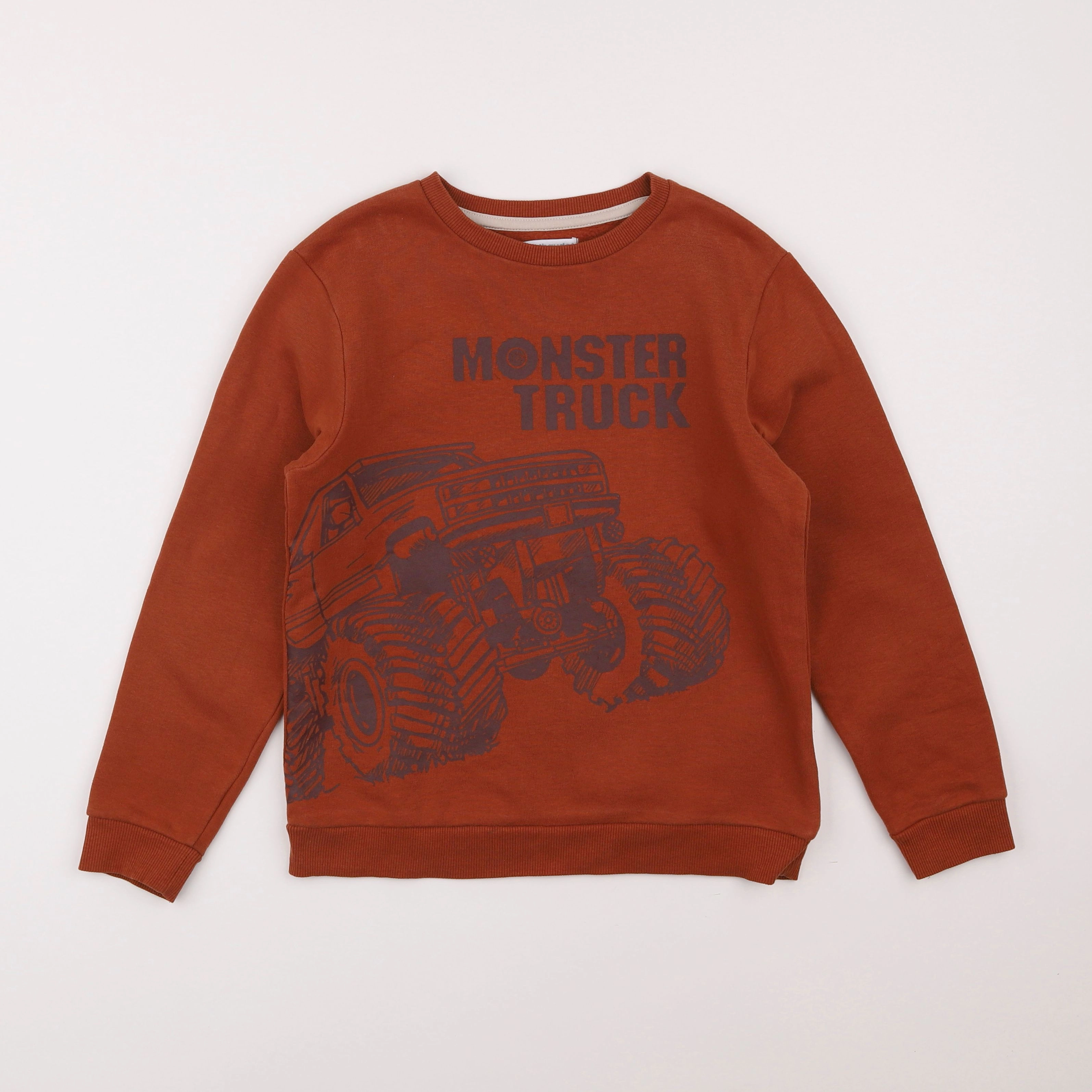 Vertbaudet - sweat marron - 10 ans
