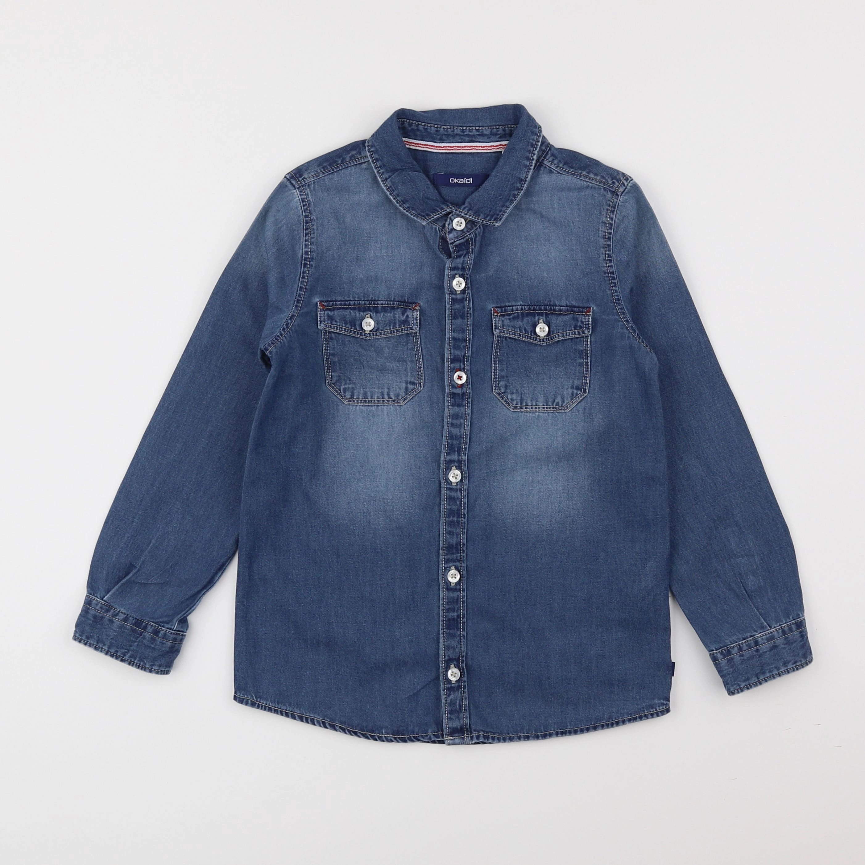 Okaidi - chemise bleu - 6 ans