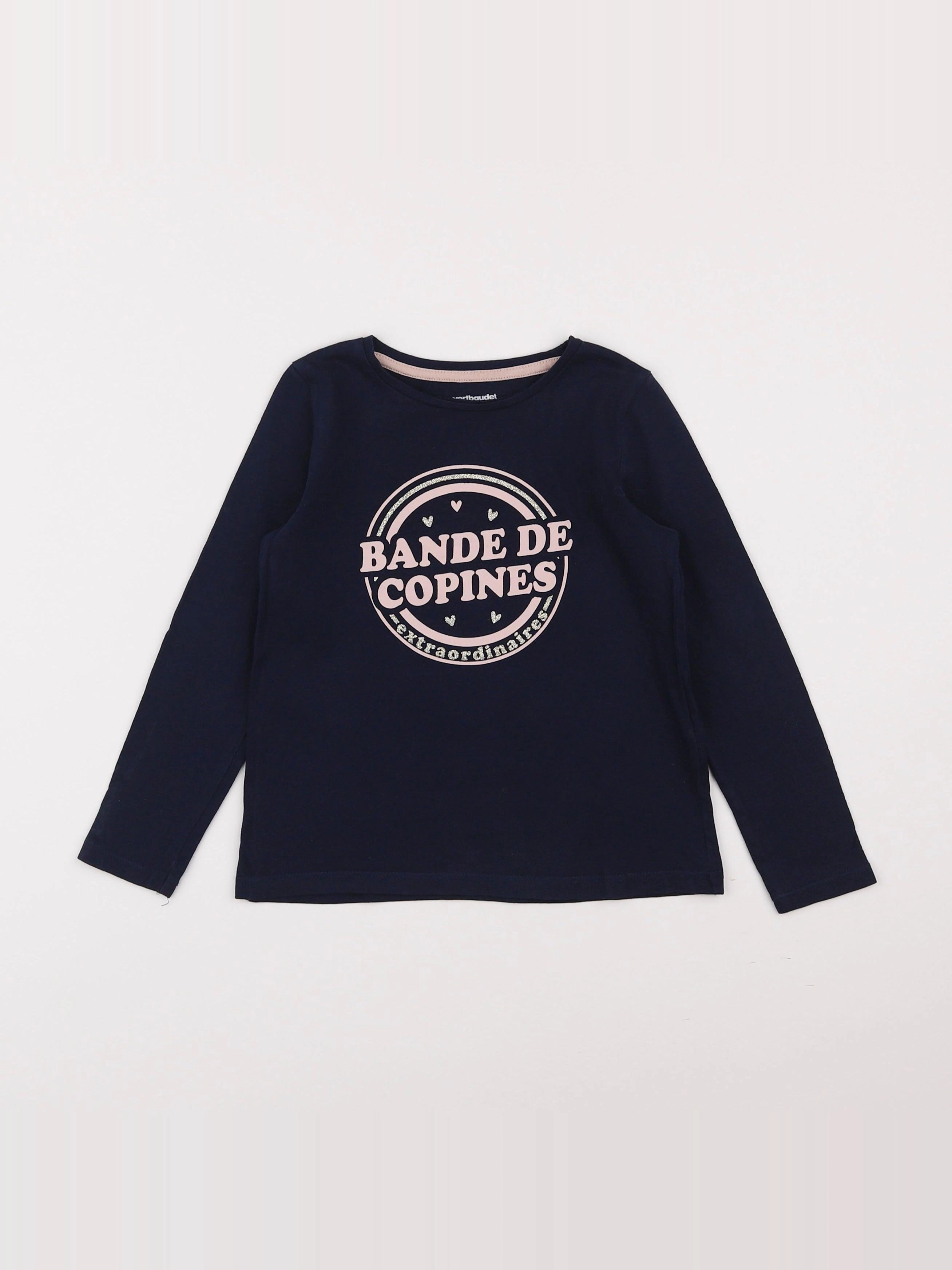 Vertbaudet - tee-shirt bleu - 5 ans