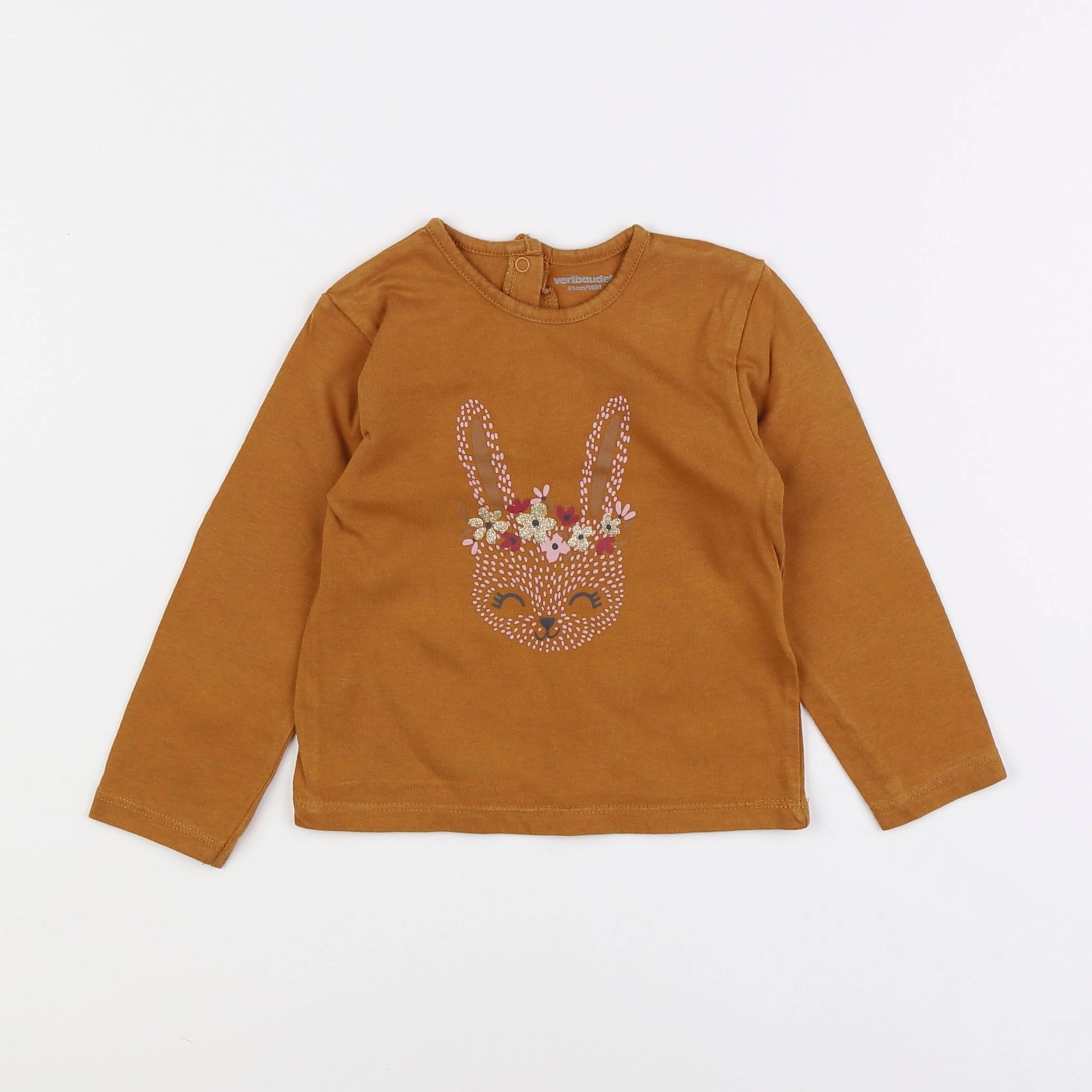 Vertbaudet - tee-shirt orange - 18 mois