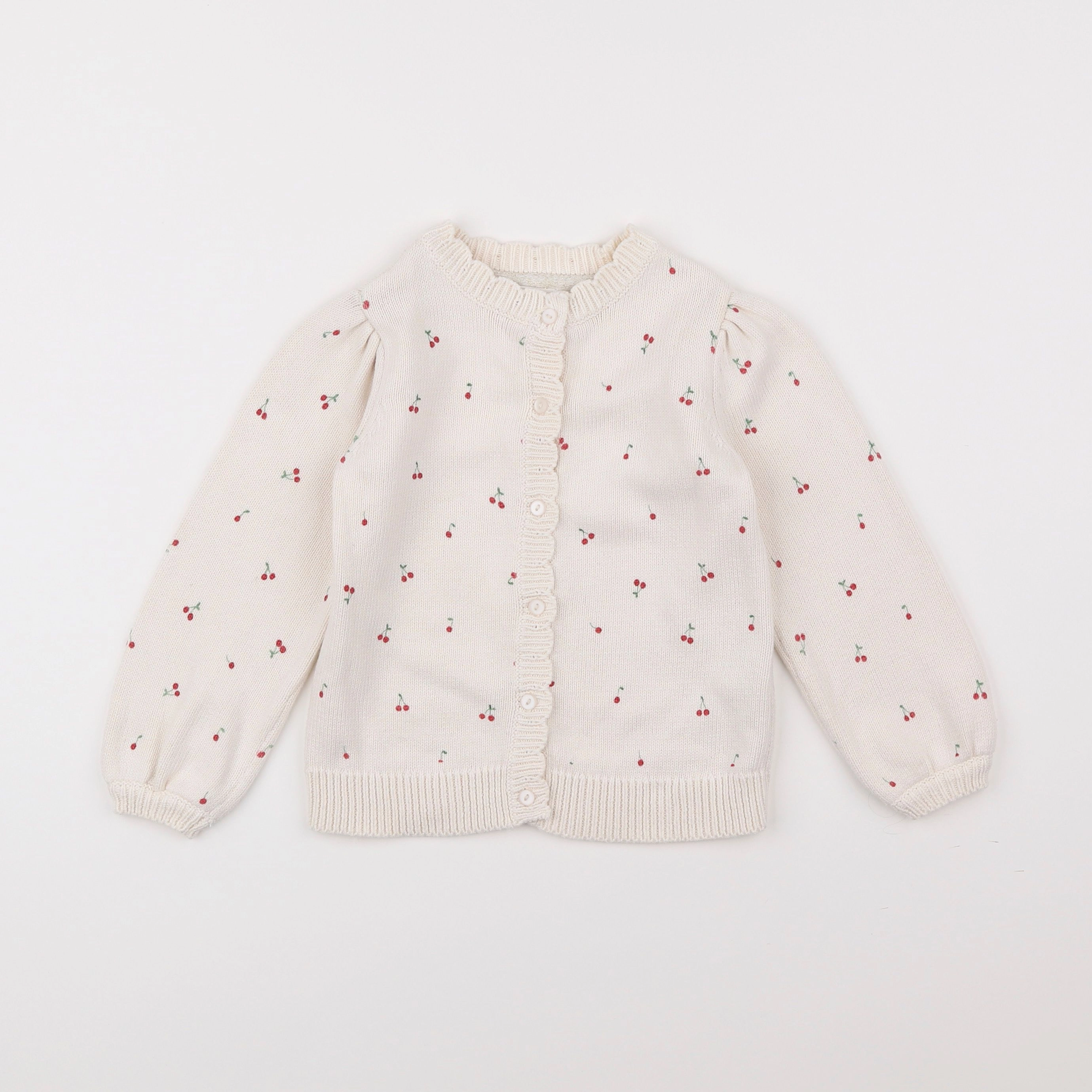 Vertbaudet - gilet blanc - 5 ans