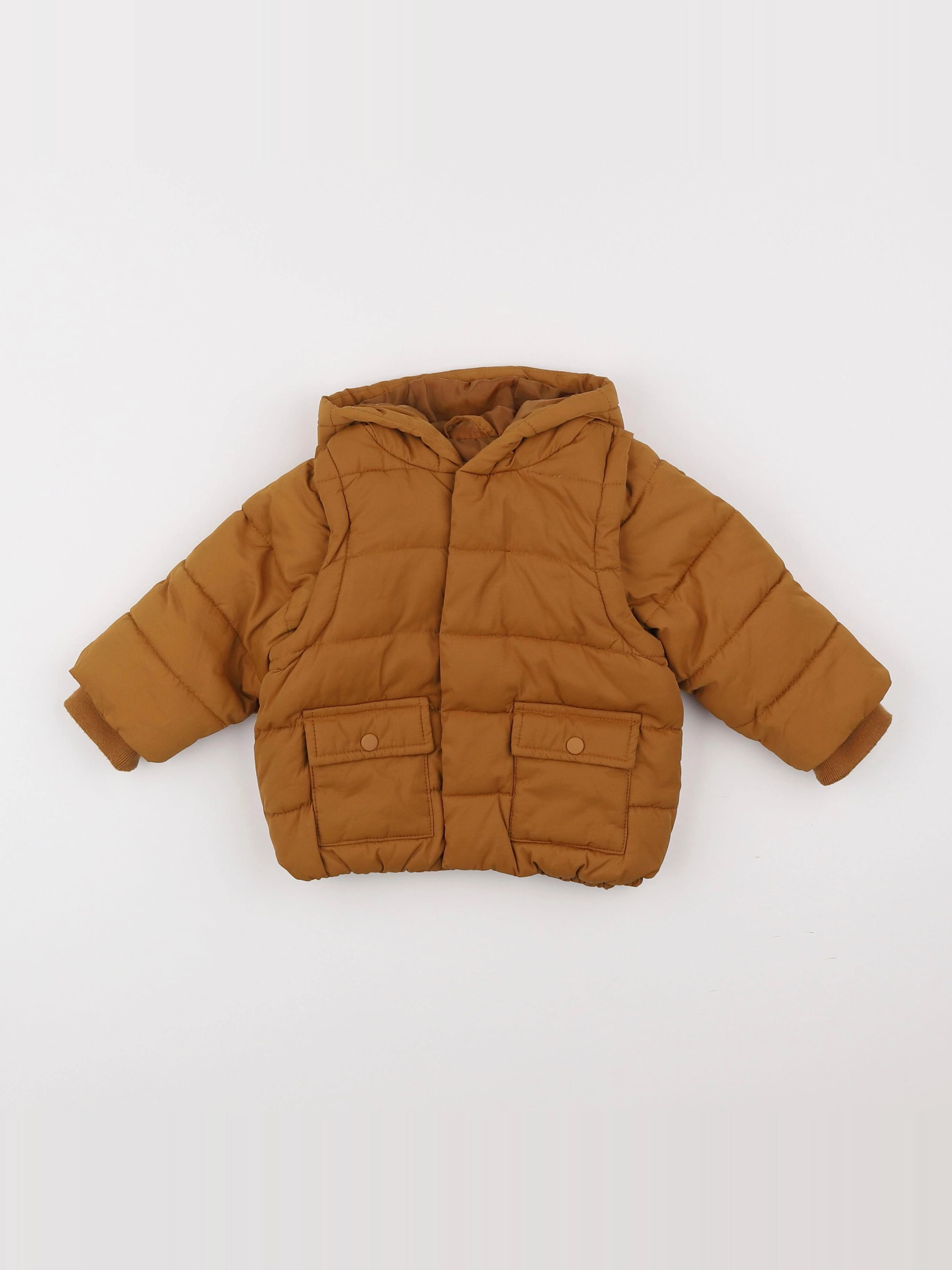 Vertbaudet - doudoune marron - 9 mois