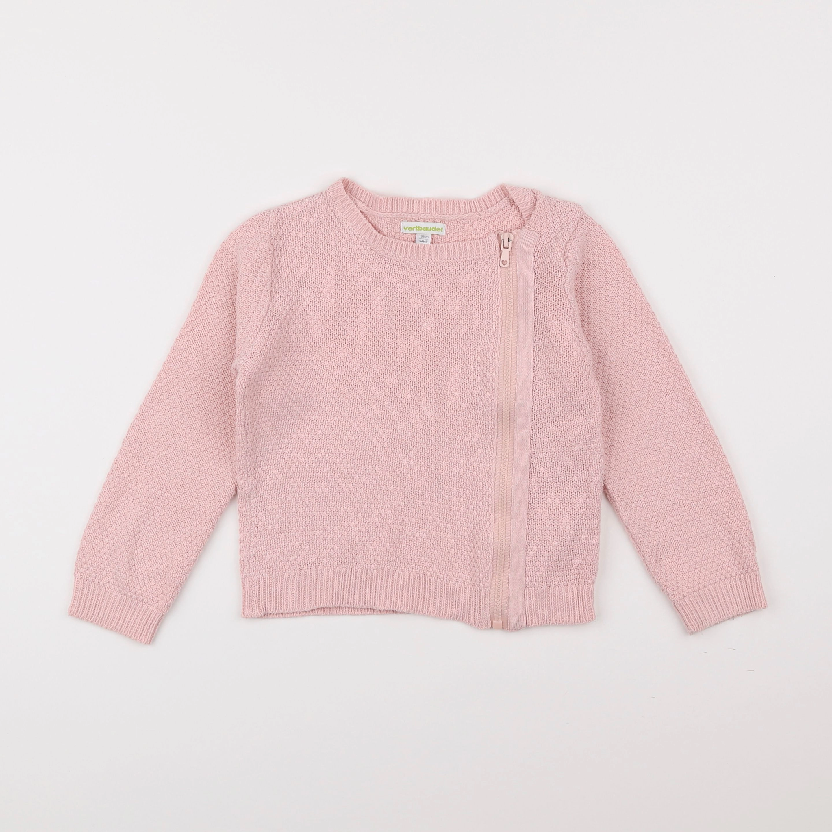 Vertbaudet - gilet rose - 5 ans