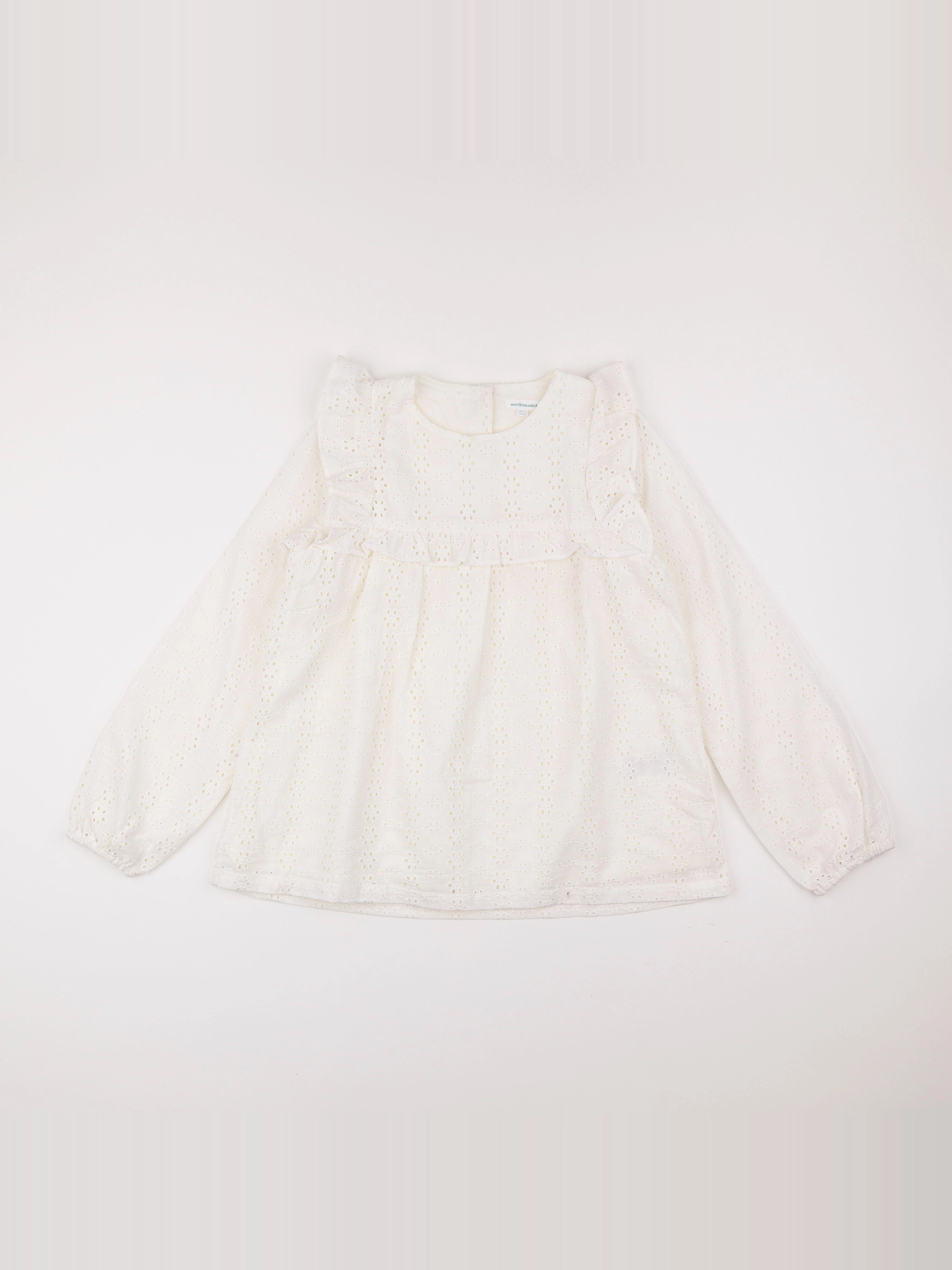 Vertbaudet - blouse blanc - 14 ans