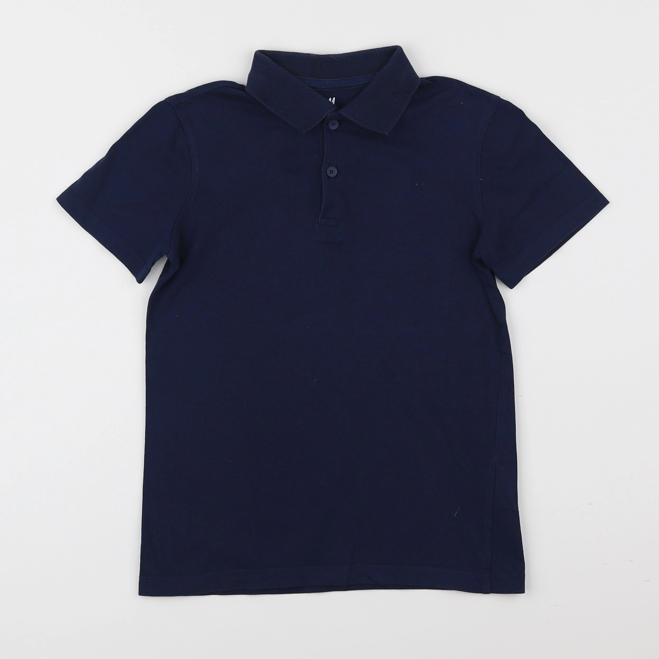 H&M - polo bleu - 6/8 ans