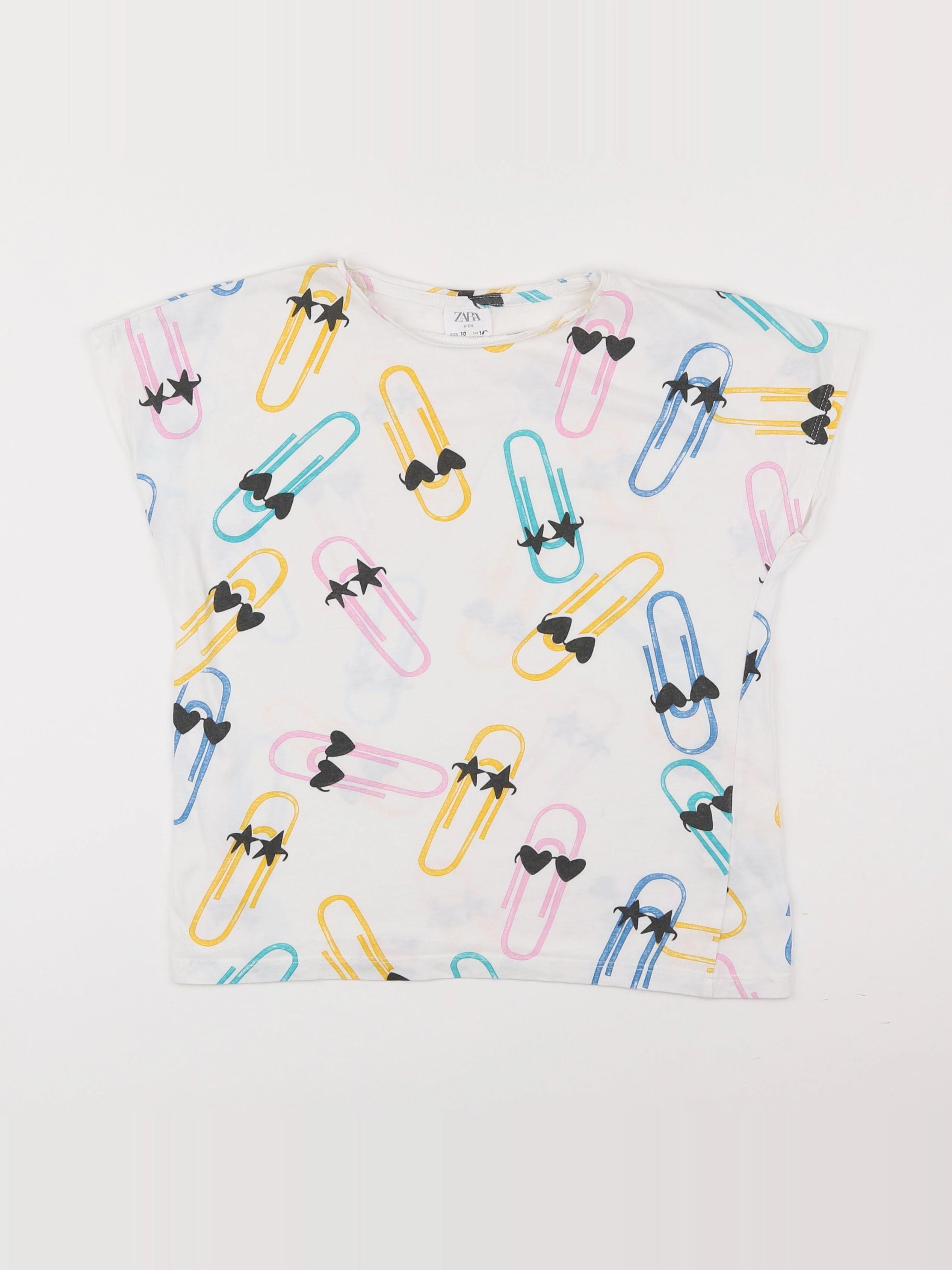 Zara - tee-shirt blanc - 10 ans