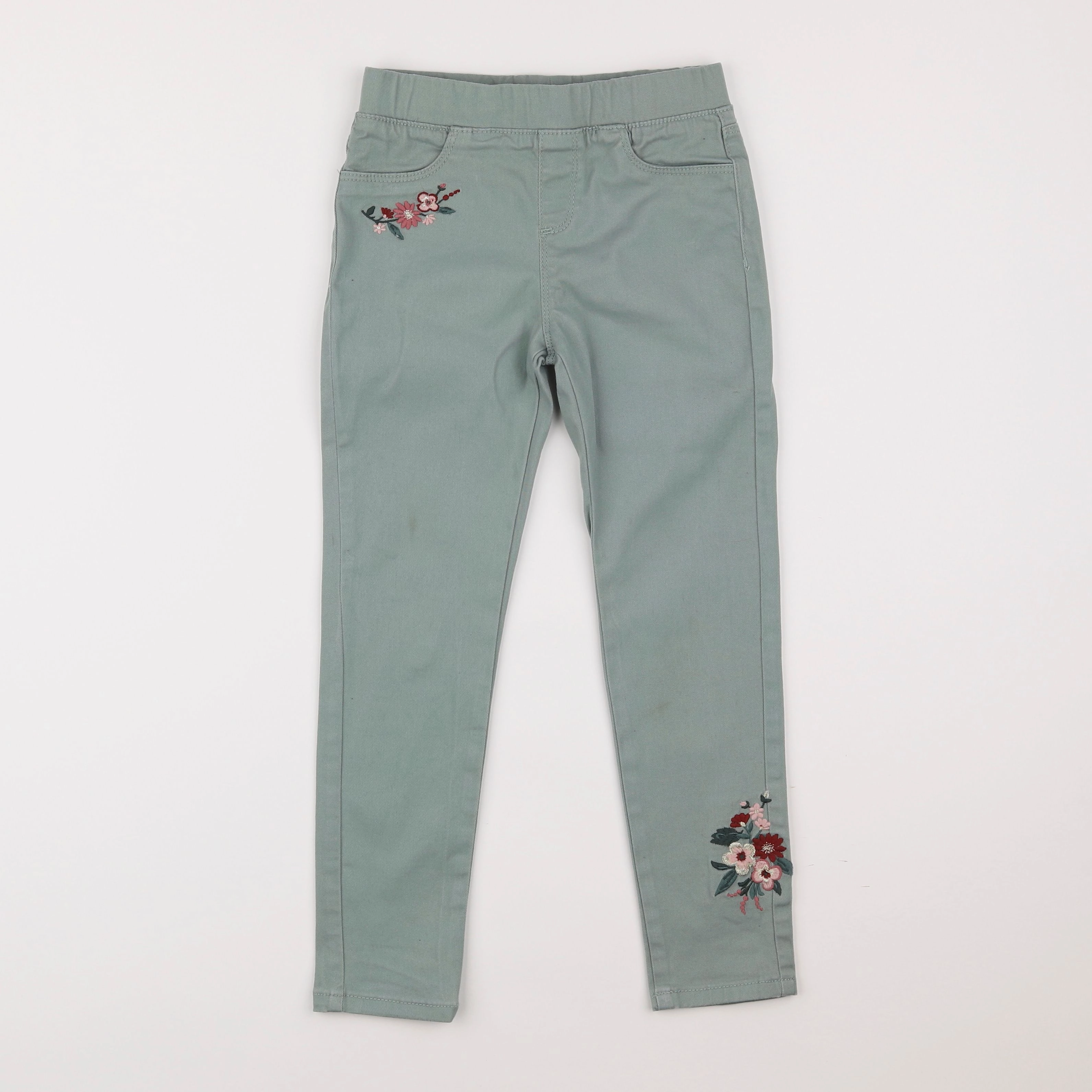 Vertbaudet - jegging vert - 7 ans