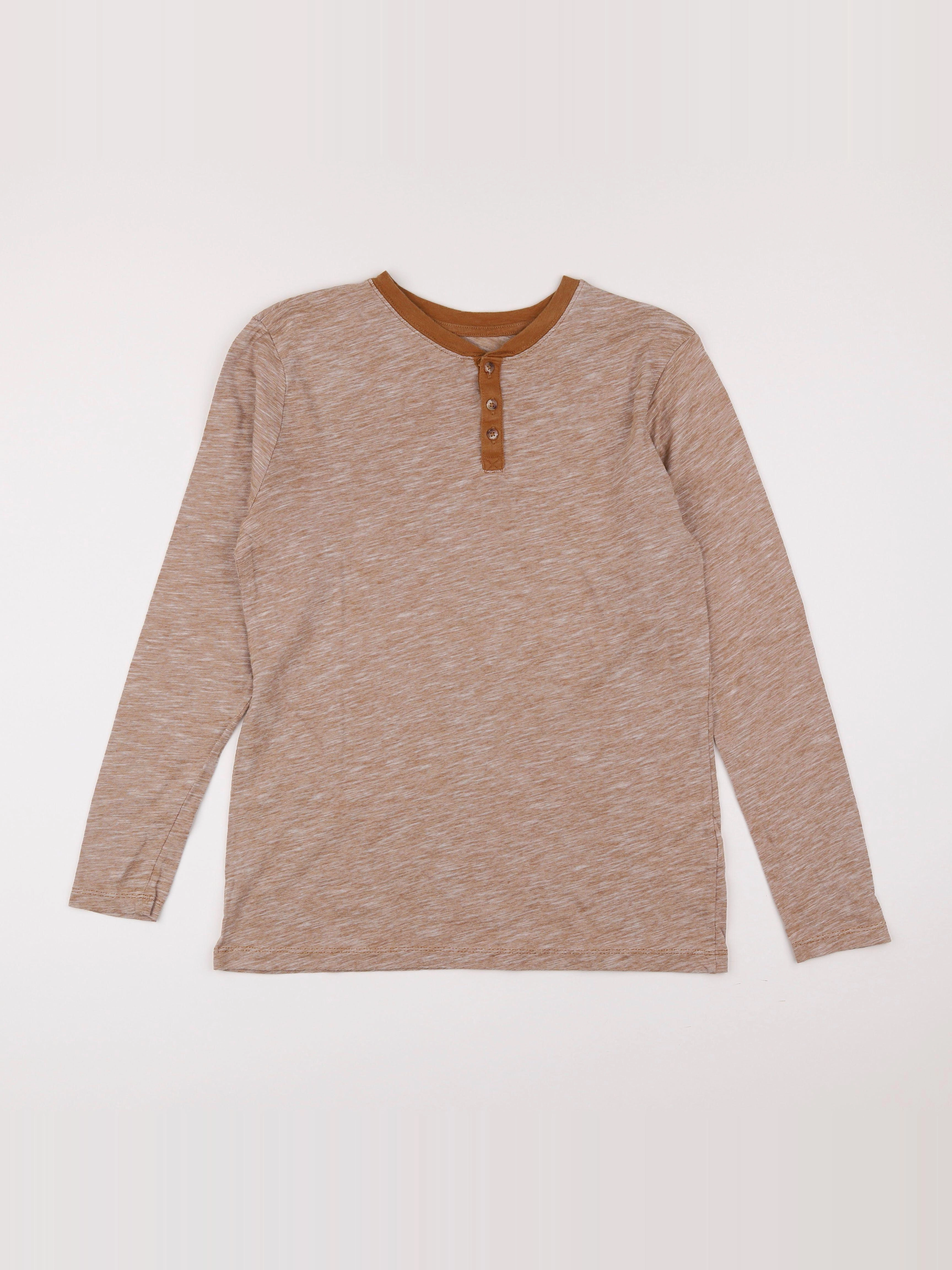 H&M - tee-shirt marron - 12/14 ans