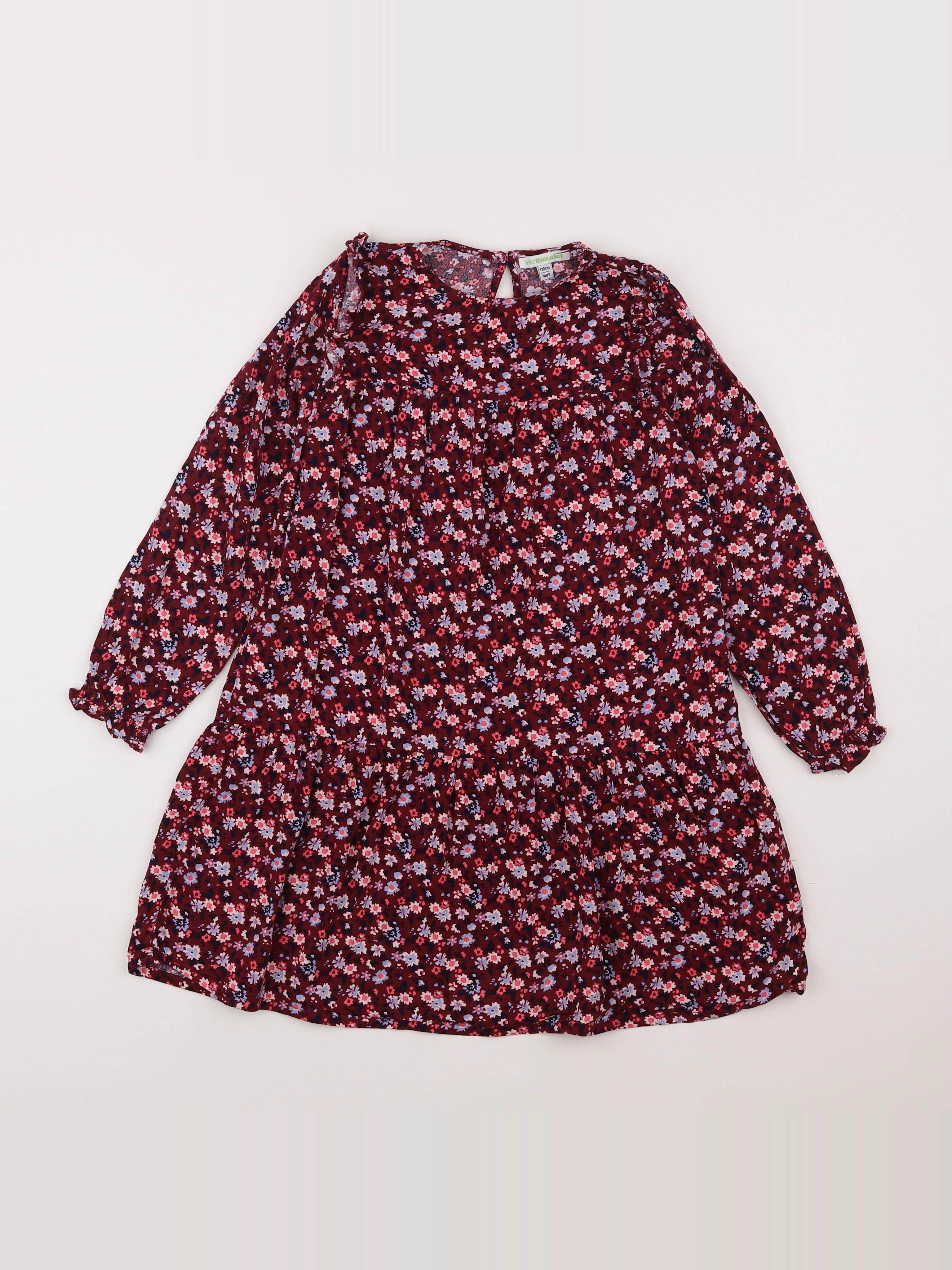 Vertbaudet - robe rouge - 7 ans