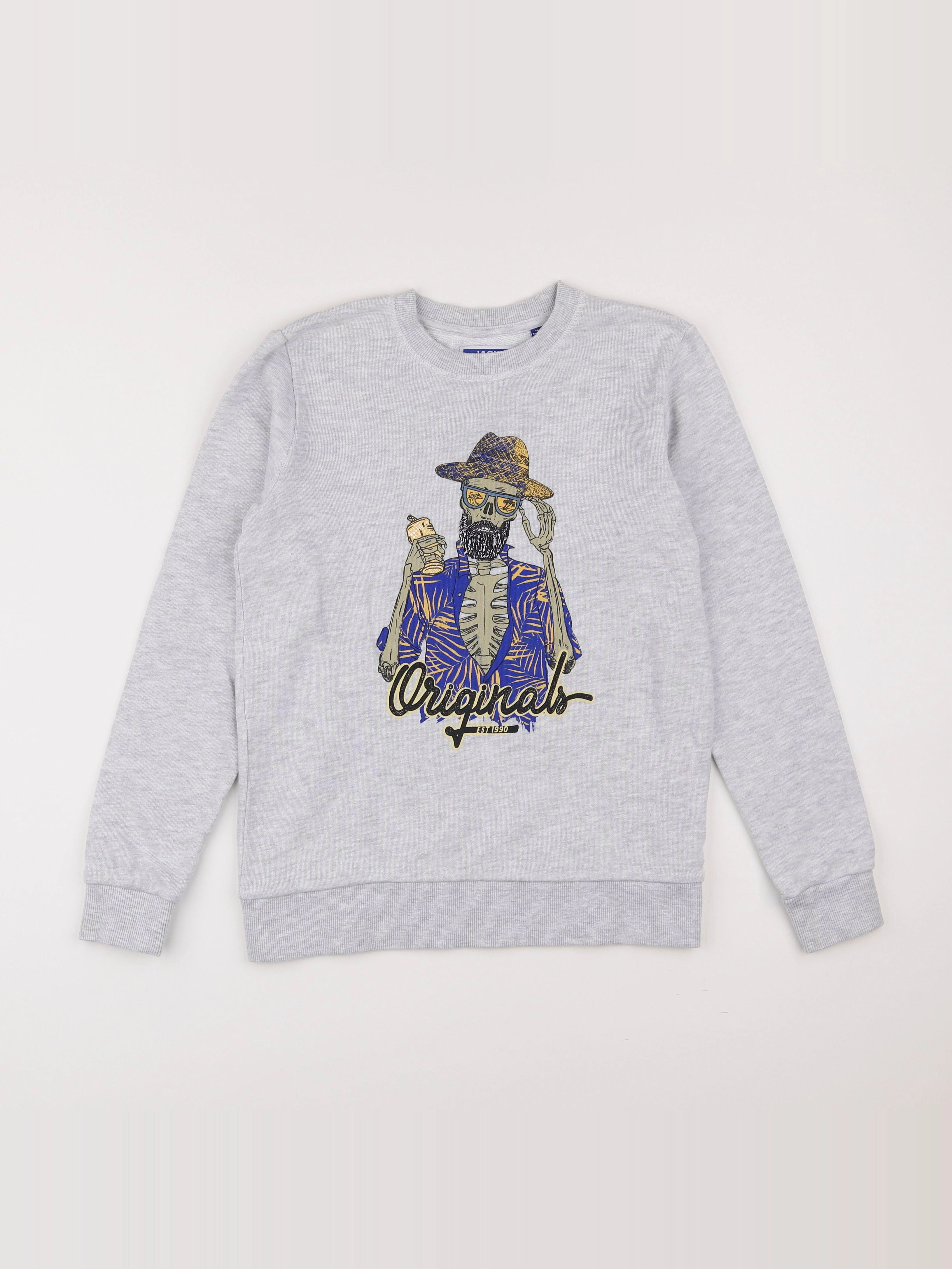 Jack & Jones - sweat gris - 14/16 ans