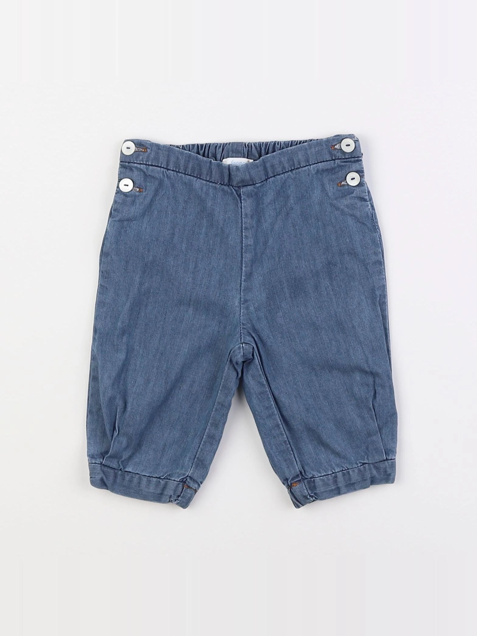 Jacadi - pantalon doublé bleu - 6 mois