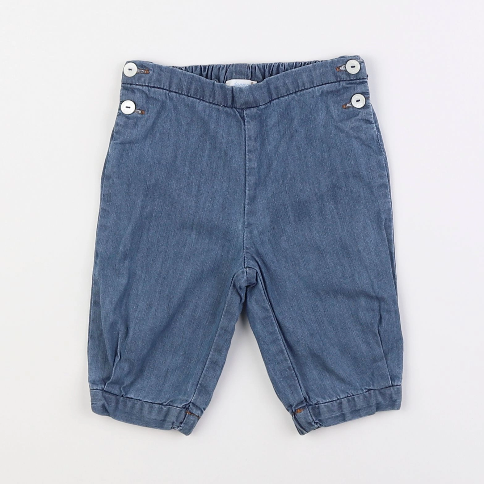 Jacadi - pantalon doublé bleu - 6 mois