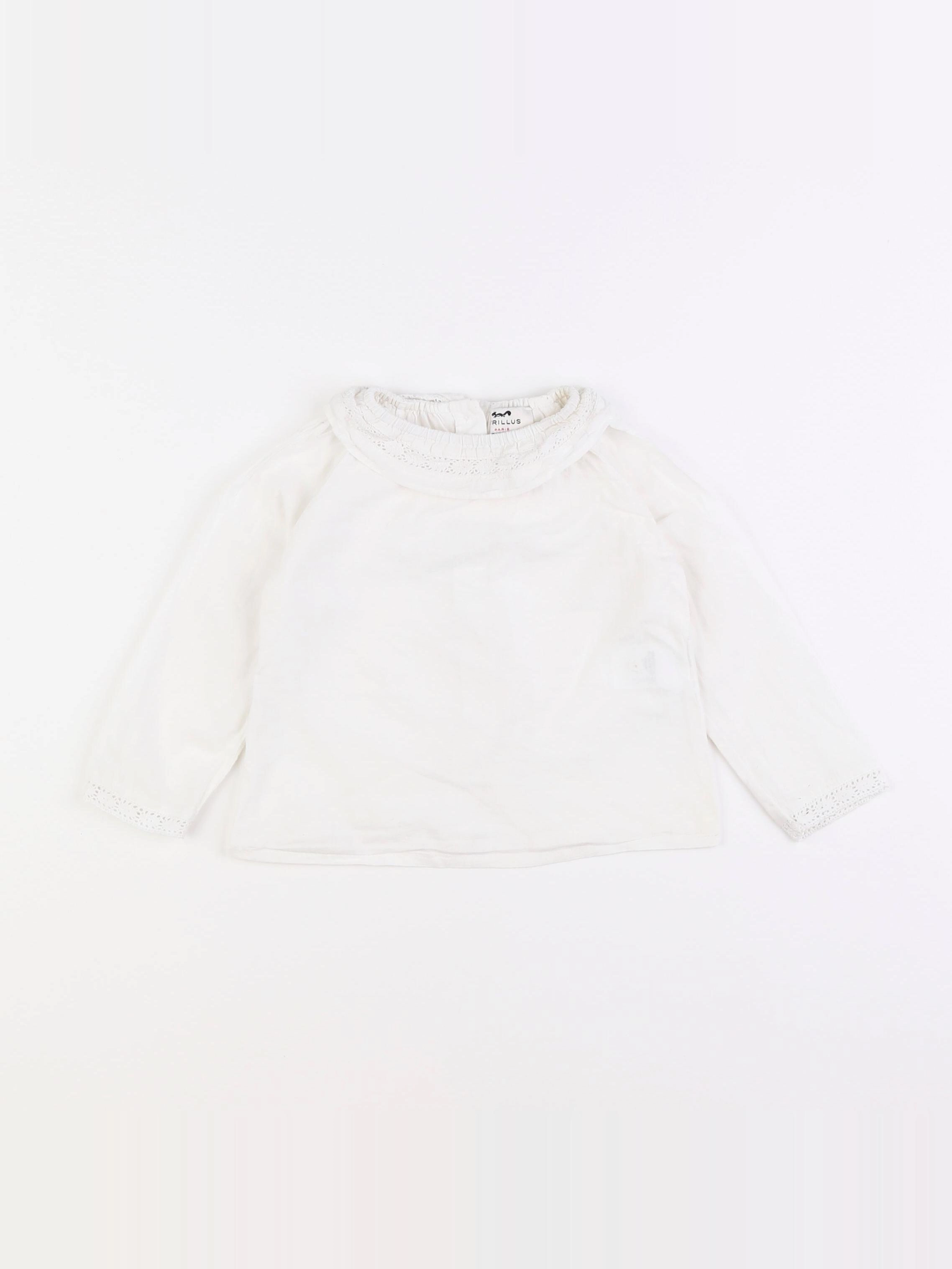 Cyrillus - blouse blanc - 18 mois
