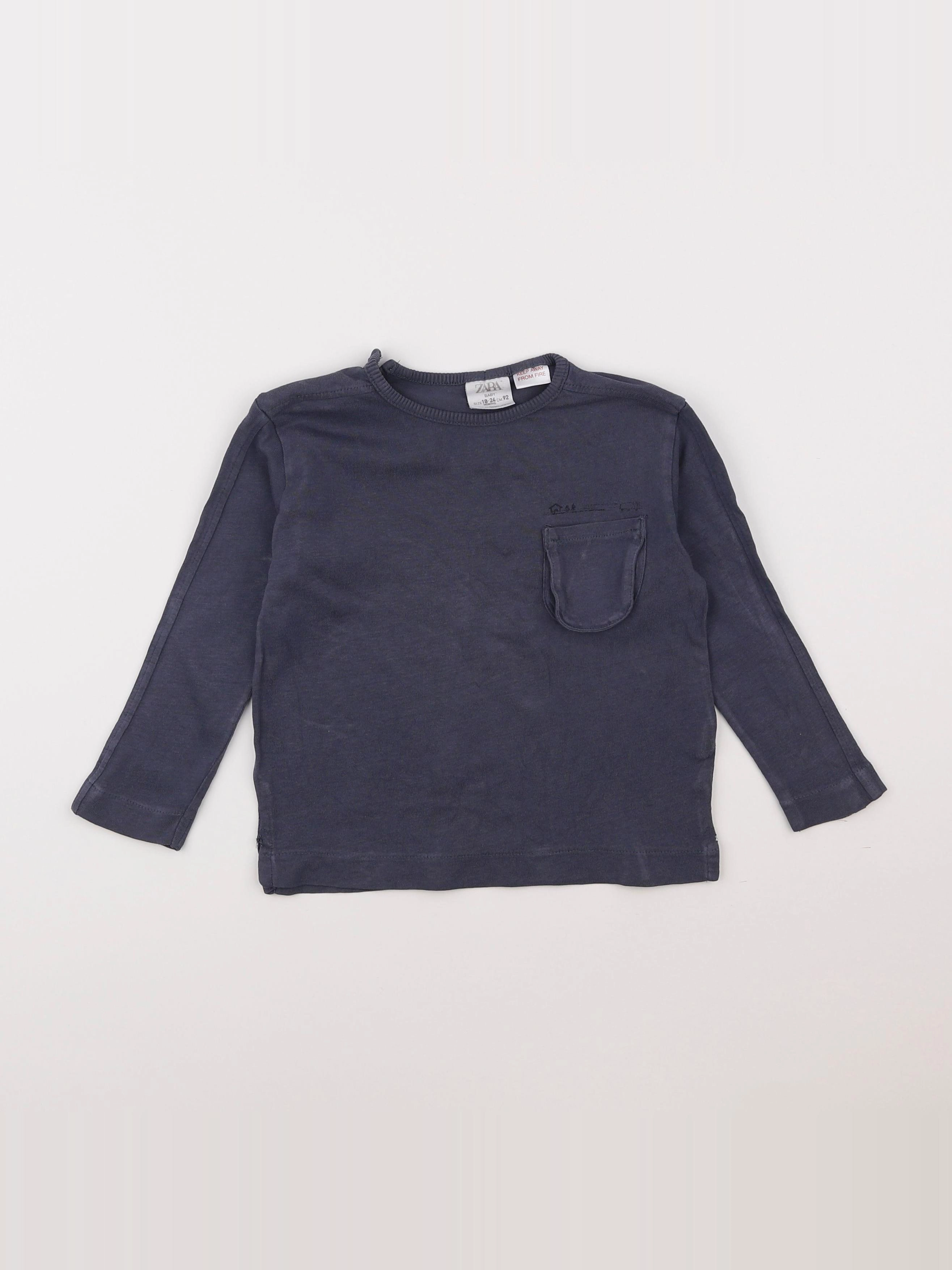 Zara - tee-shirt bleu - 18 mois à 2 ans