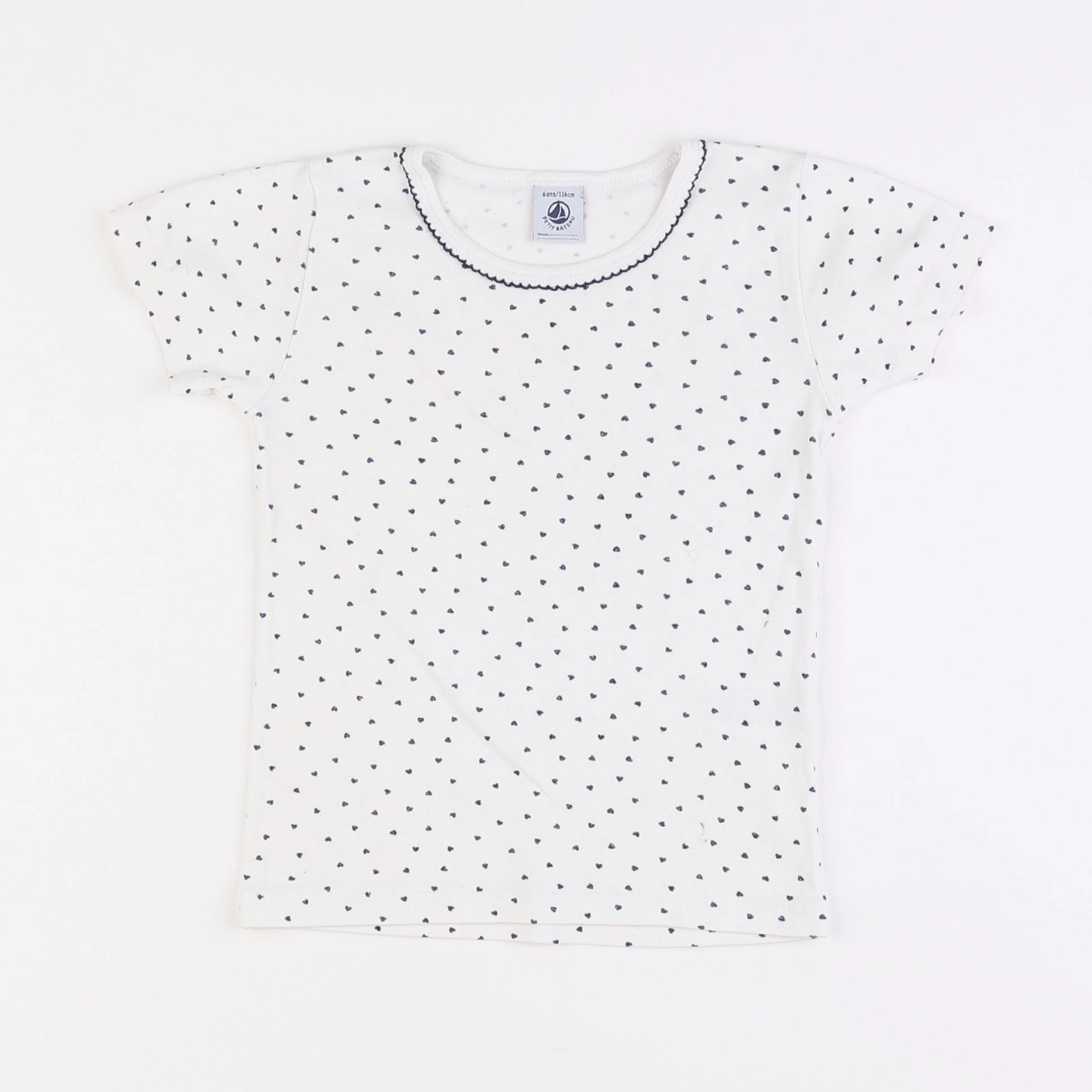 Petit Bateau - maillot de corps blanc - 6 ans