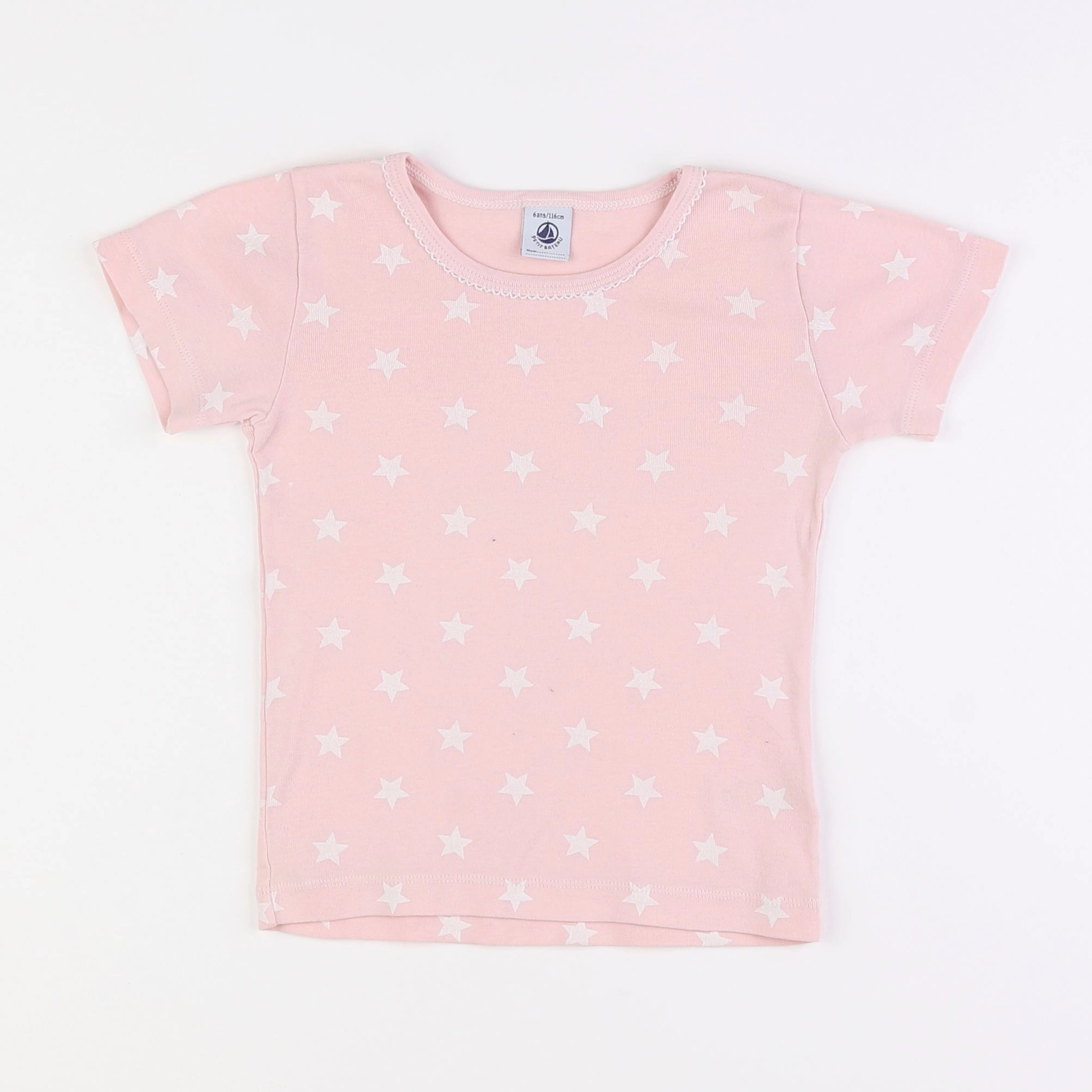 Petit Bateau - maillot de corps rose - 6 ans