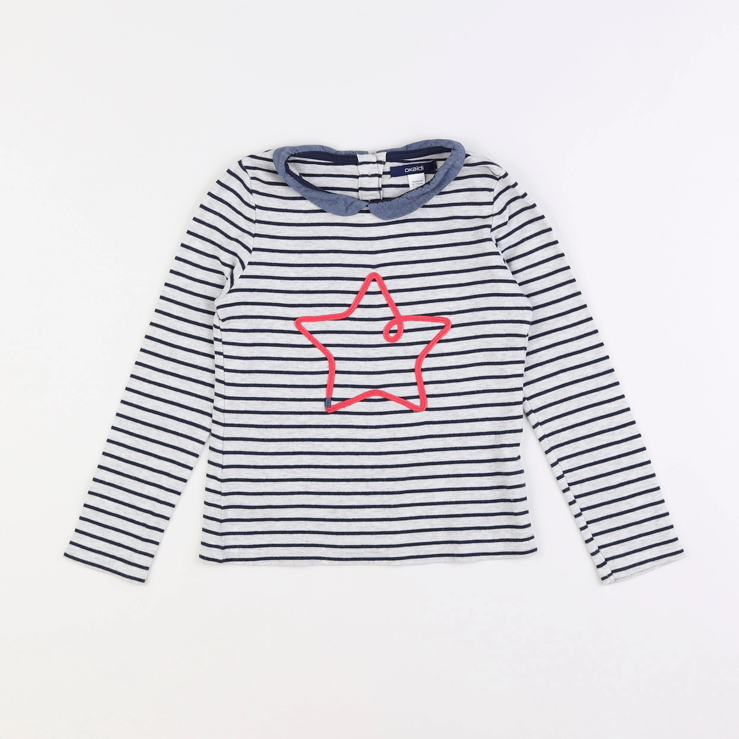 Okaidi - tee-shirt gris - 6 ans