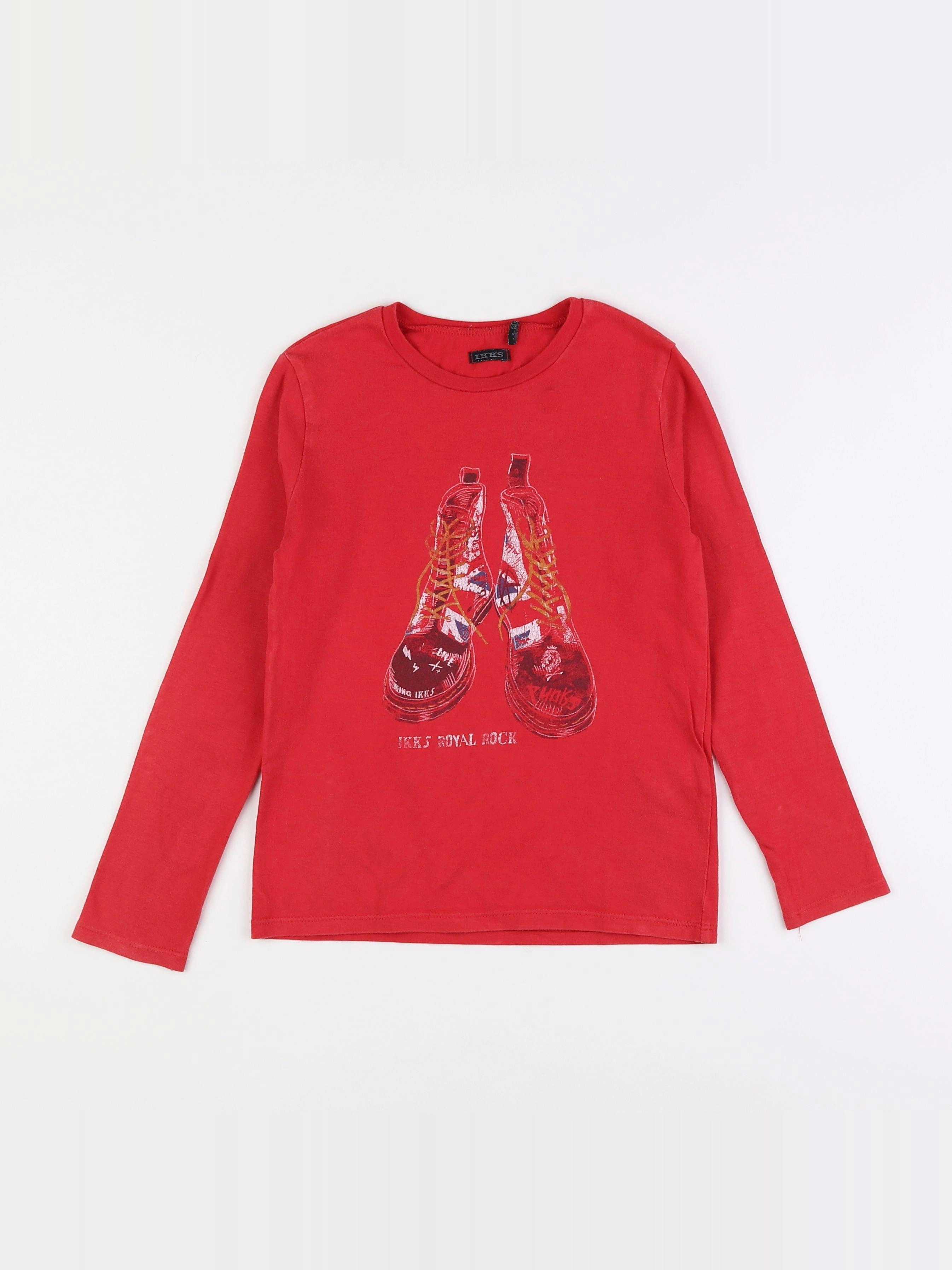 IKKS - tee-shirt rouge - 8 ans