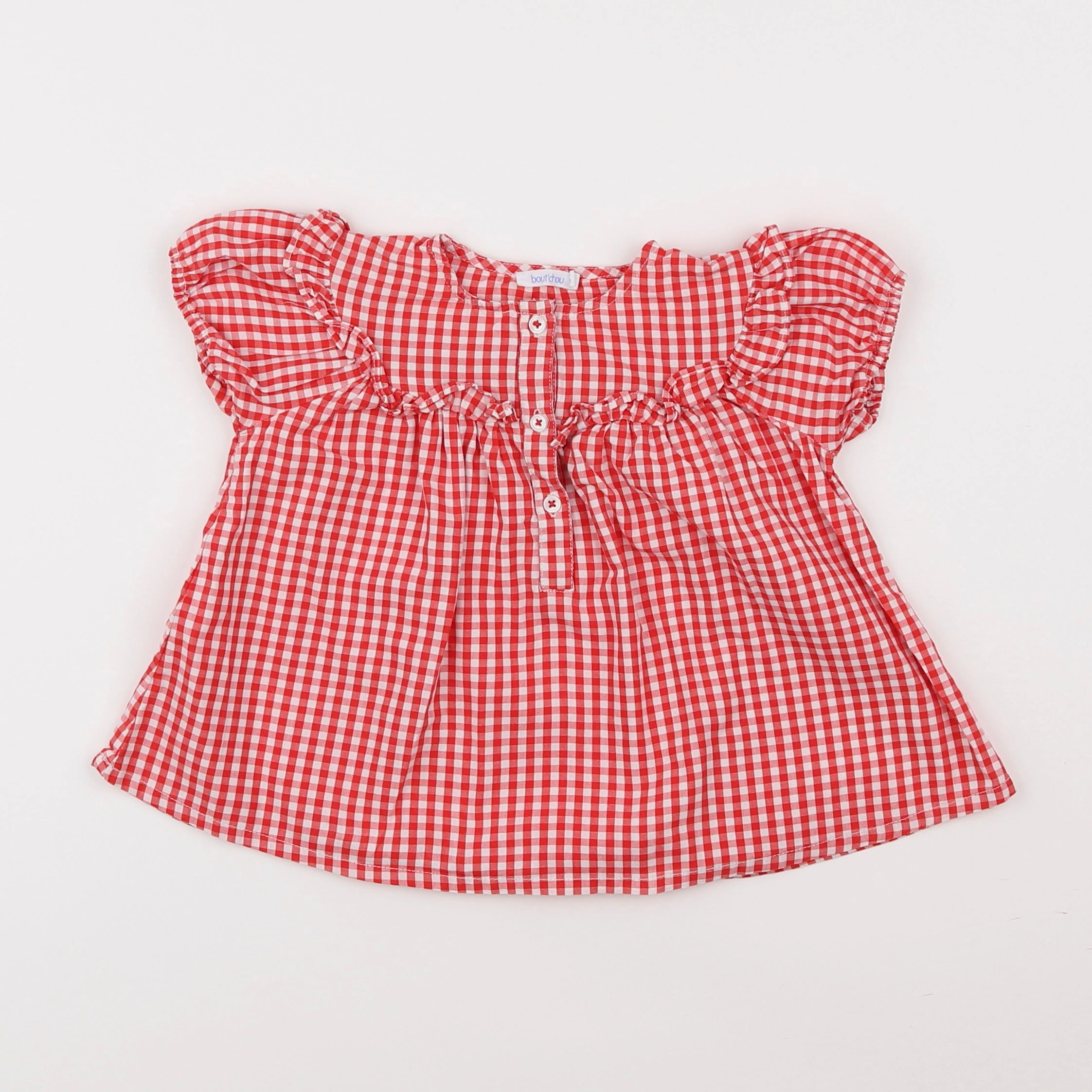 Boutchou - blouse rouge - 18 mois