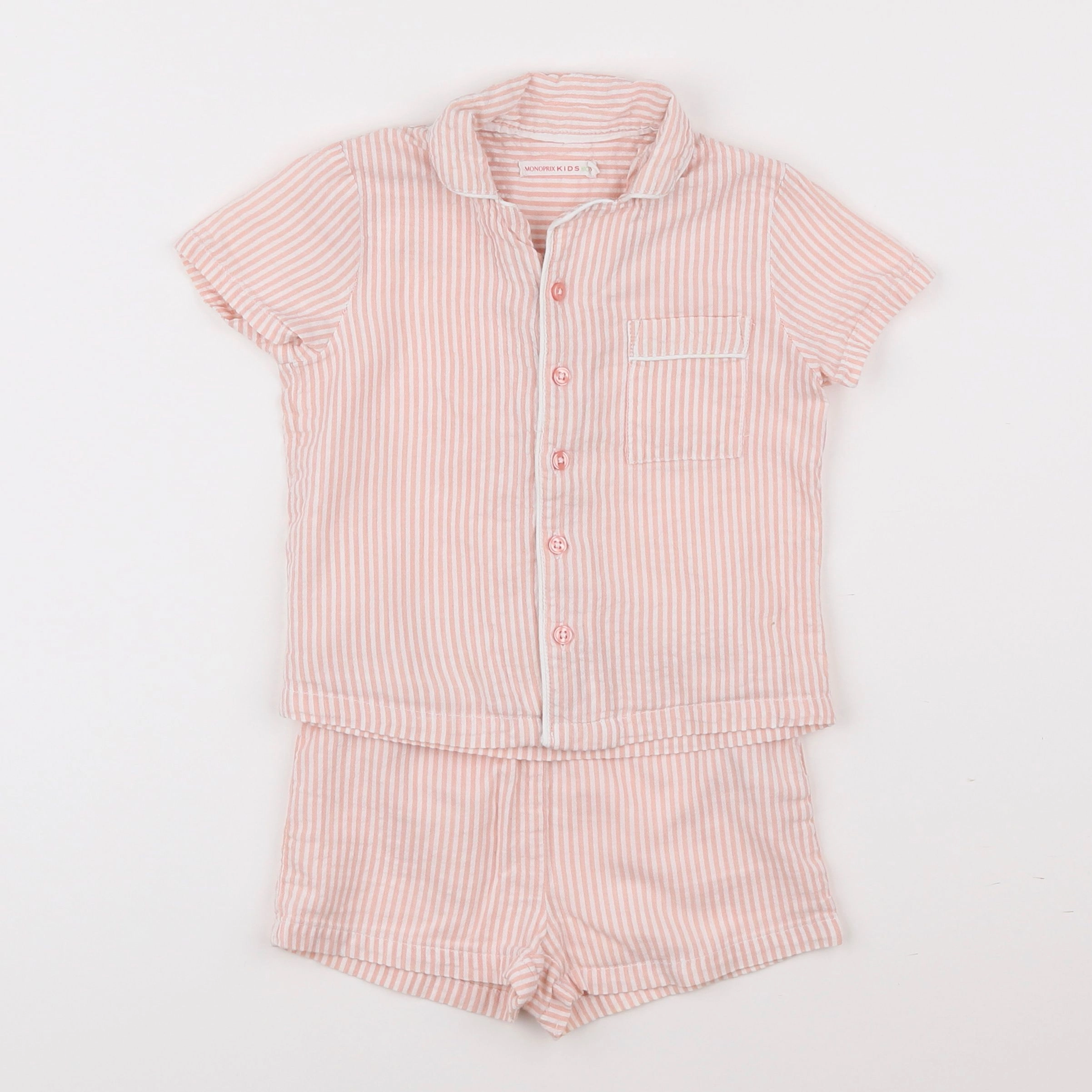 Monoprix - pyjama coton rose - 3 ans