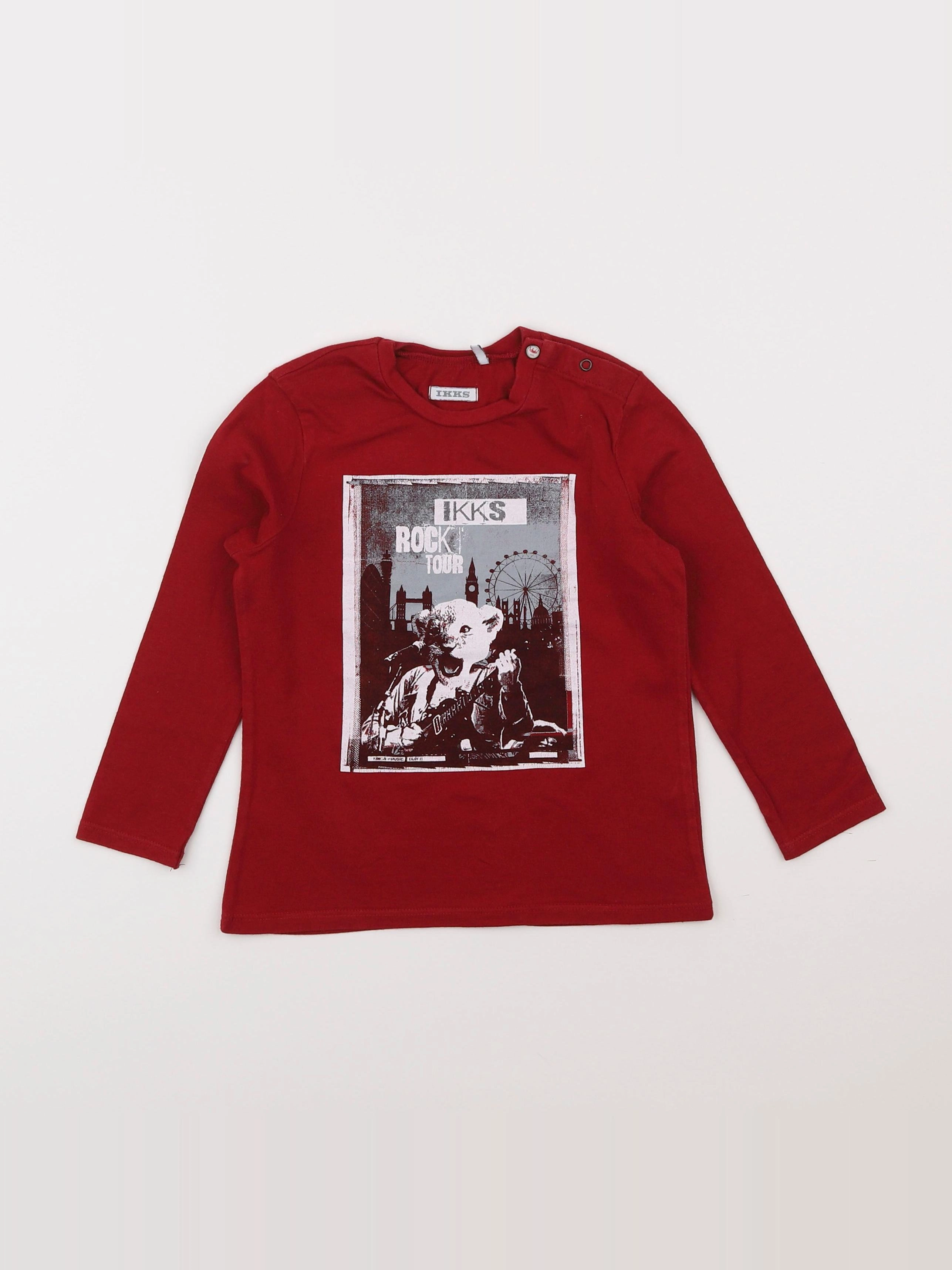 IKKS - tee-shirt rouge - 3 ans