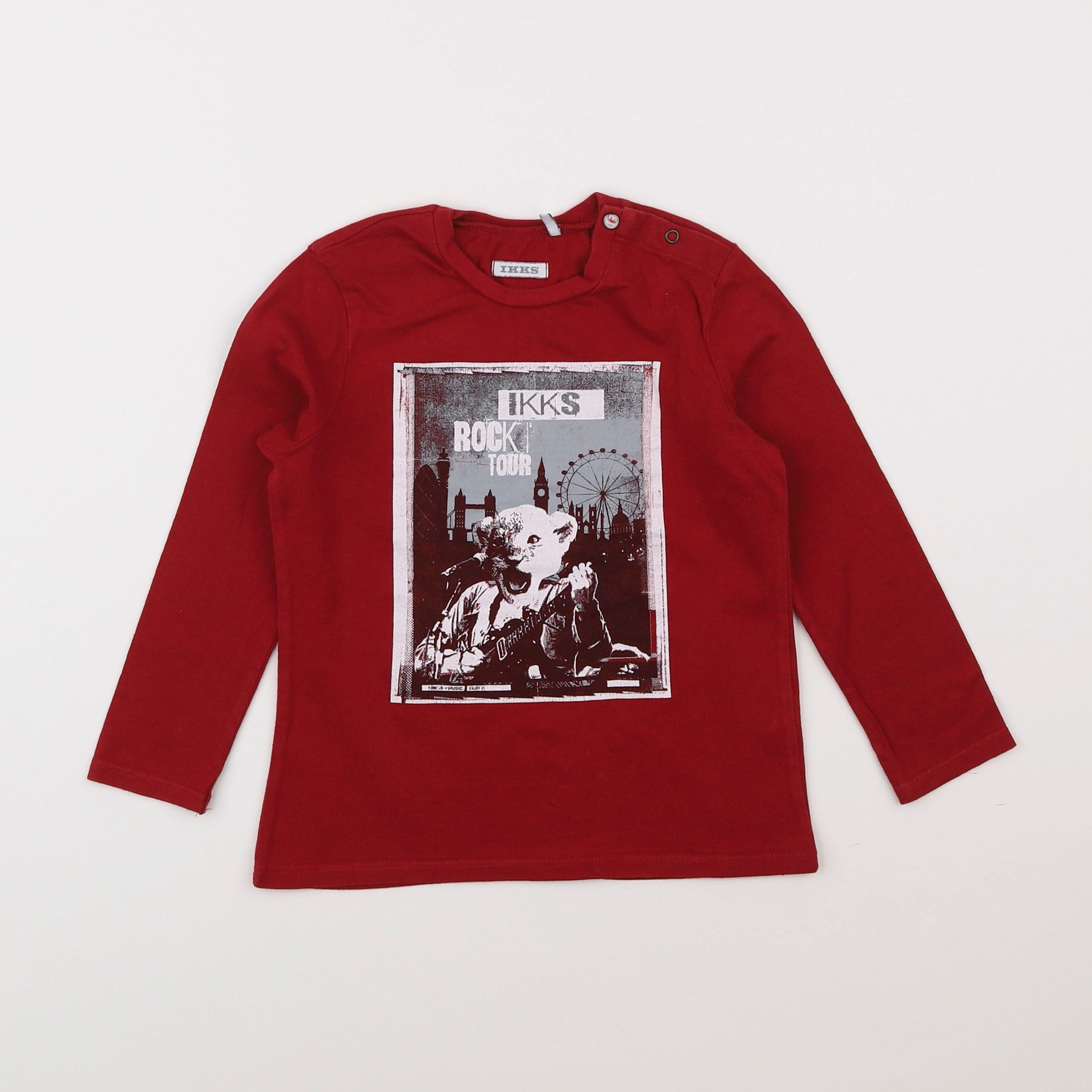 IKKS - tee-shirt rouge - 3 ans