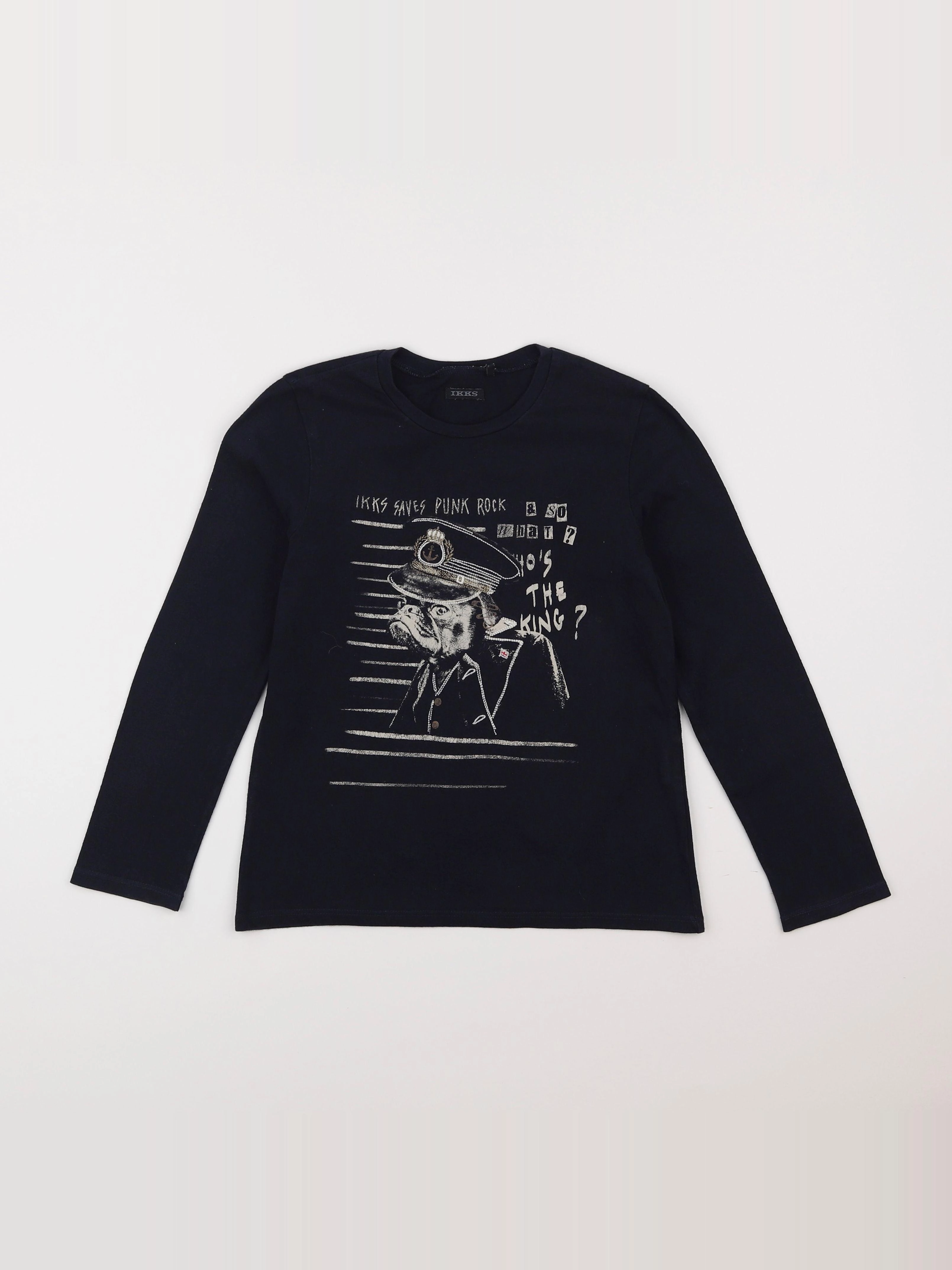 IKKS - tee-shirt bleu - 8 ans