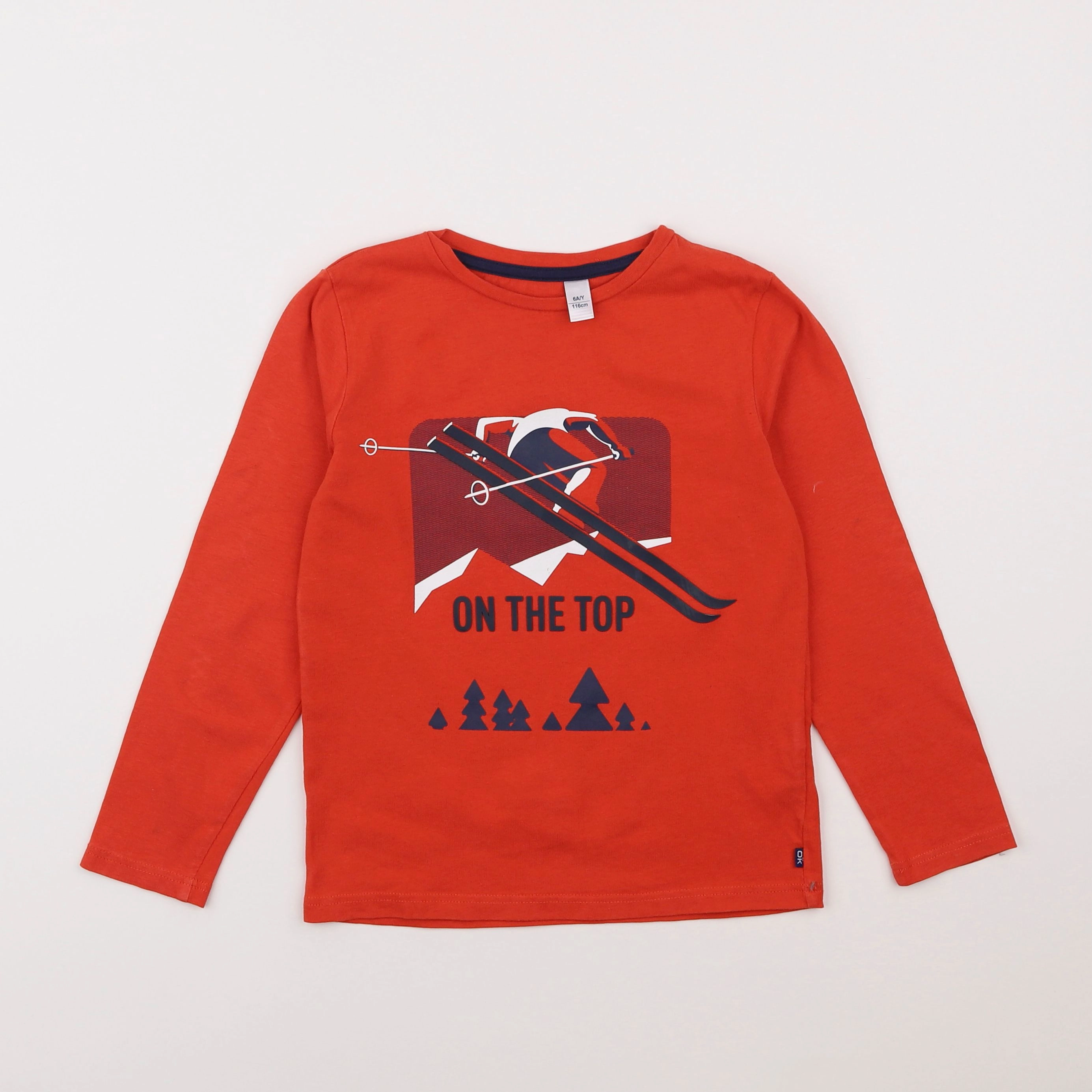 Okaidi - tee-shirt rouge - 6 ans