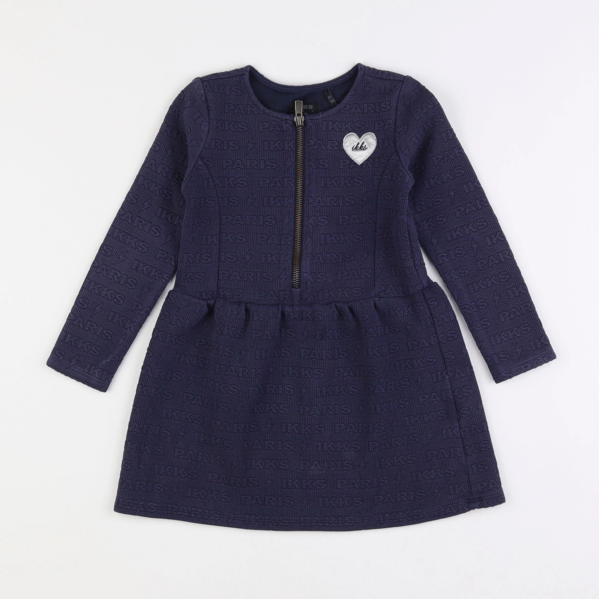 IKKS - robe bleu - 4 ans