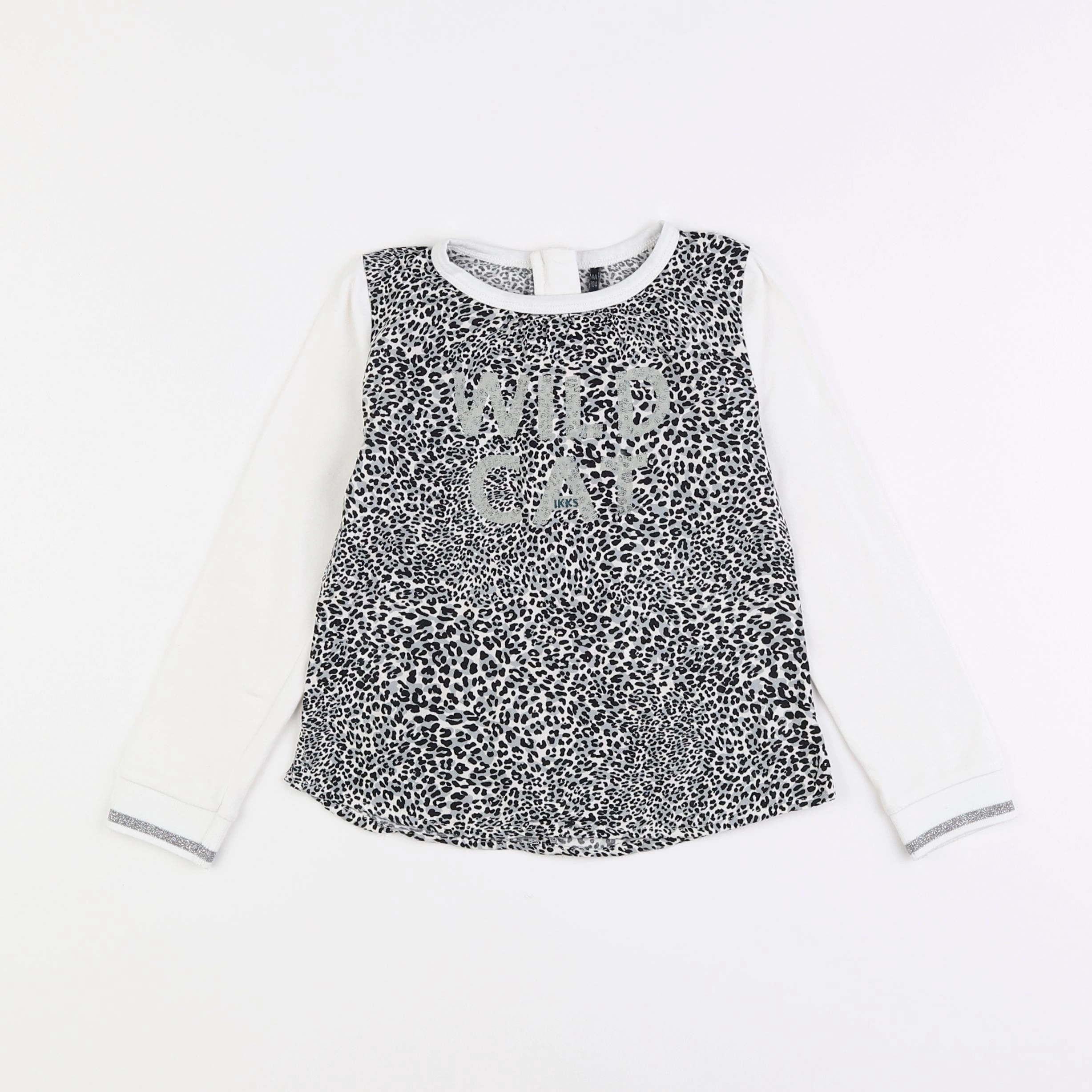 IKKS - blouse gris - 4 ans