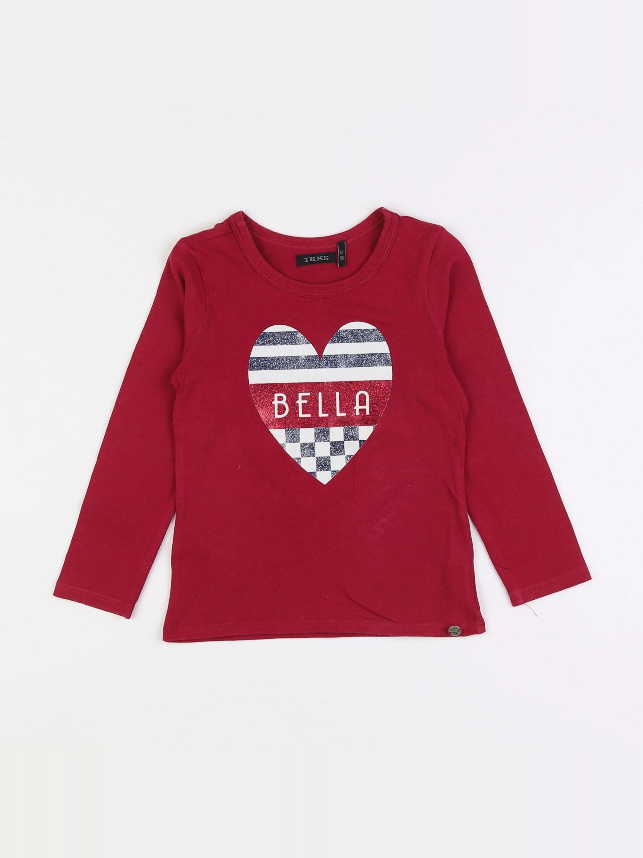 IKKS - tee-shirt rose - 3 ans
