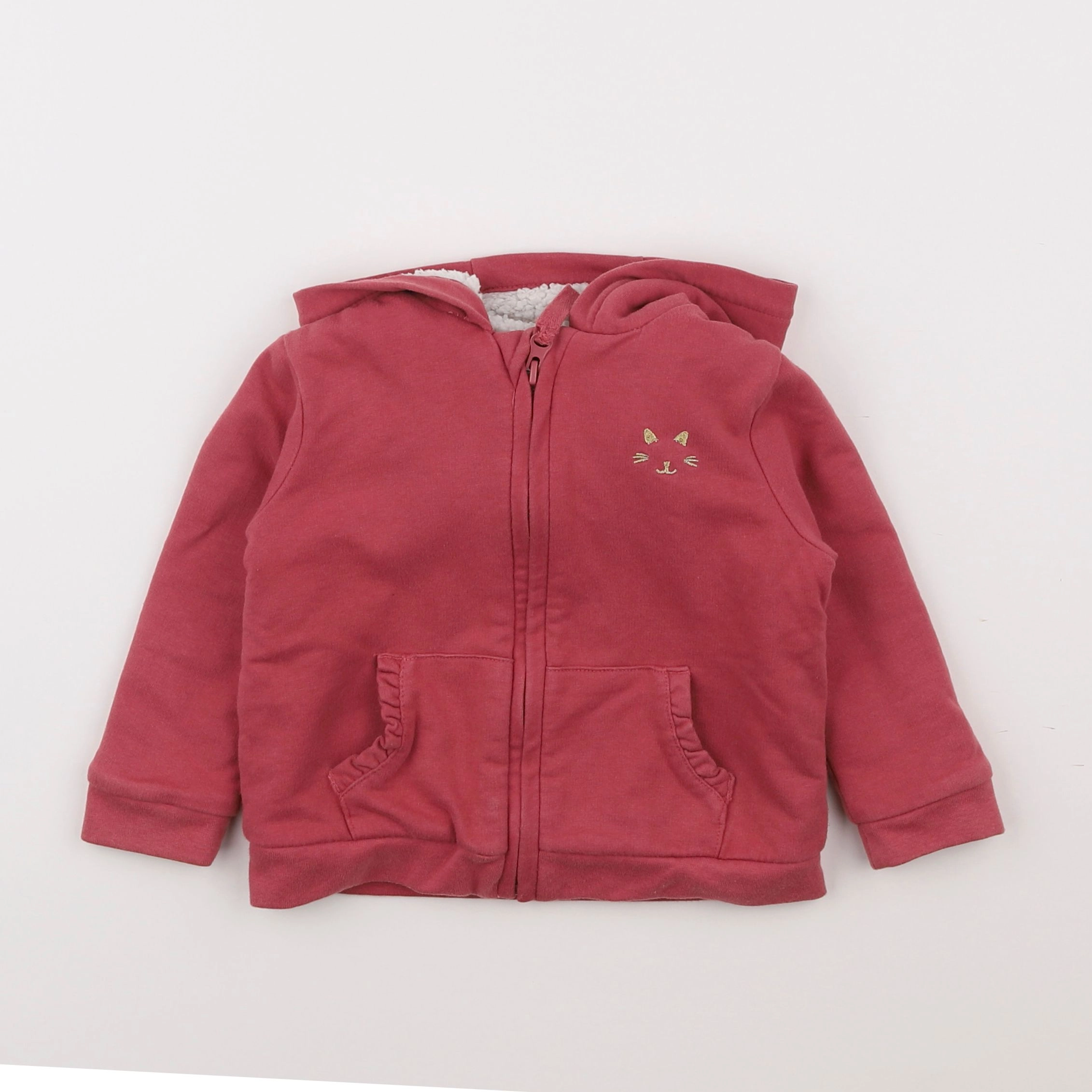 Vertbaudet - sweat rose - 2 ans