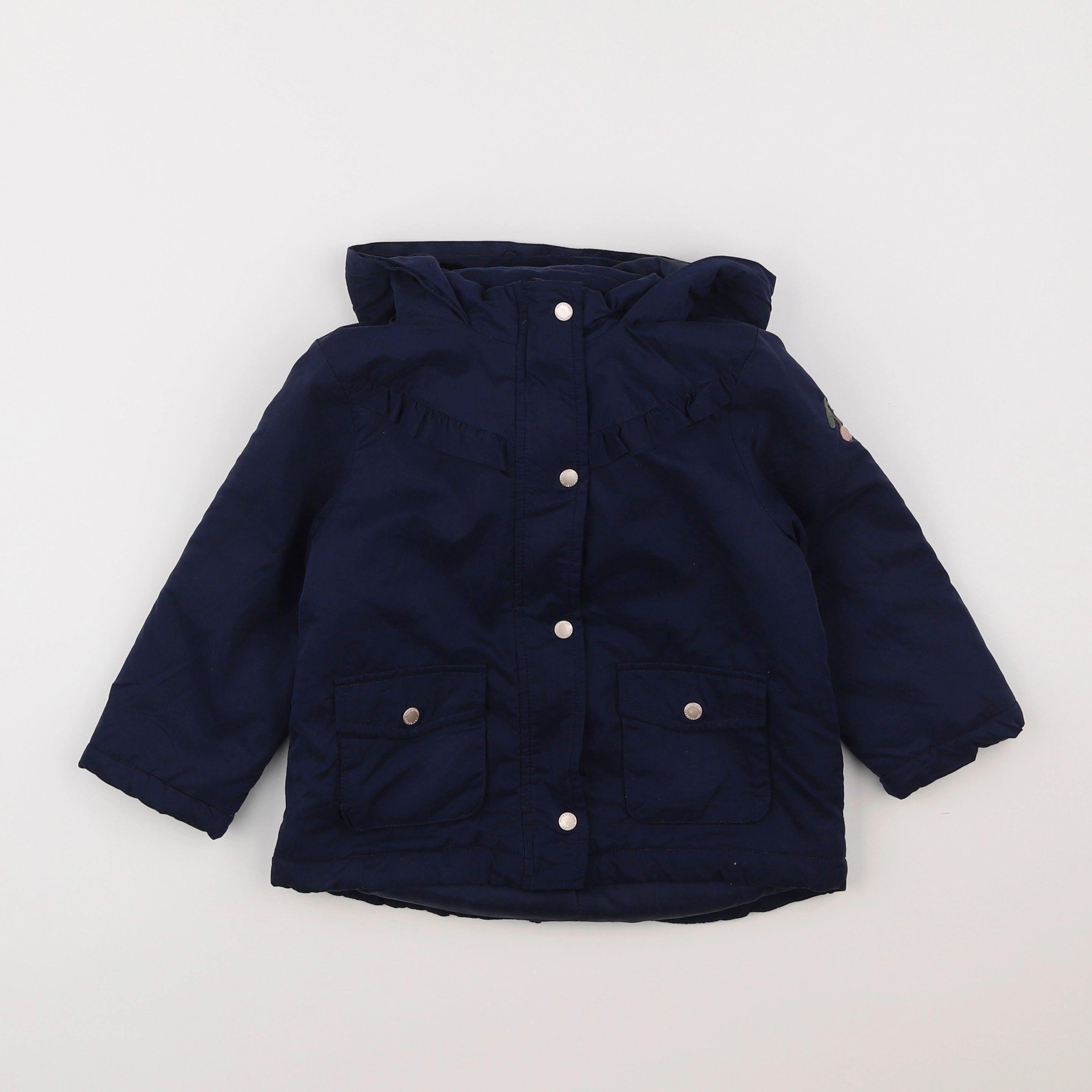 Vertbaudet - manteau bleu - 3 ans