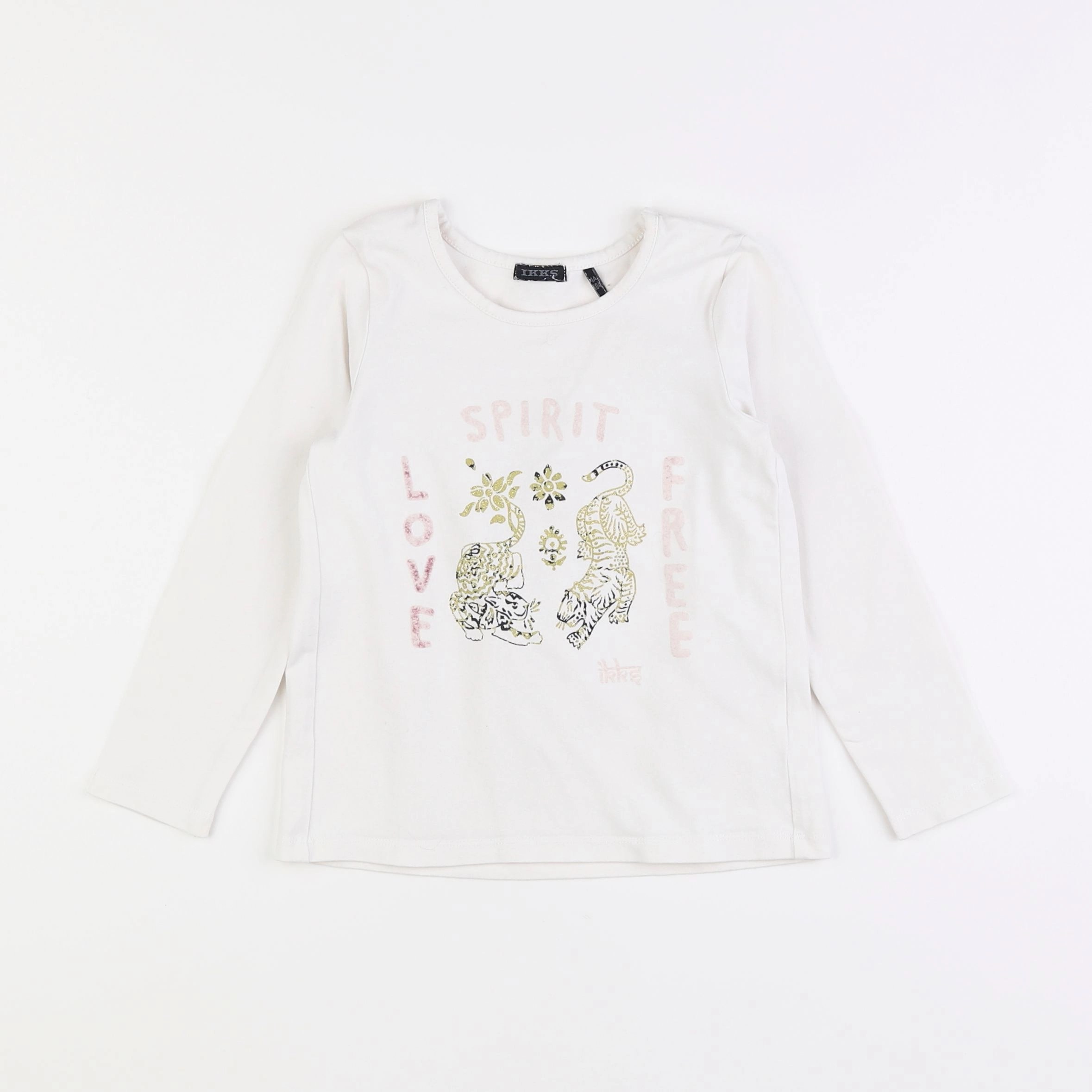 IKKS - tee-shirt blanc - 4 ans