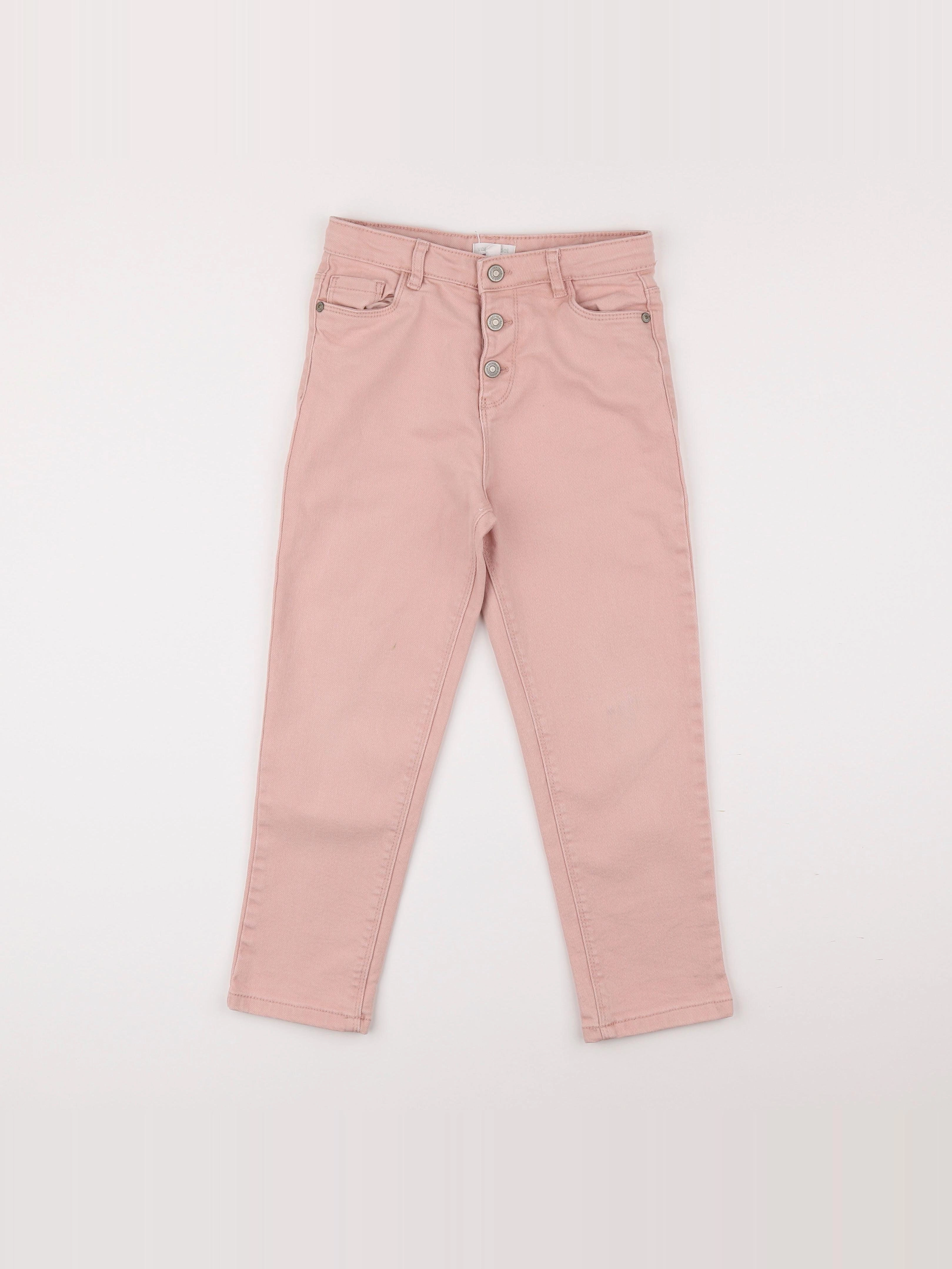 Vertbaudet - jean rose - 7 ans