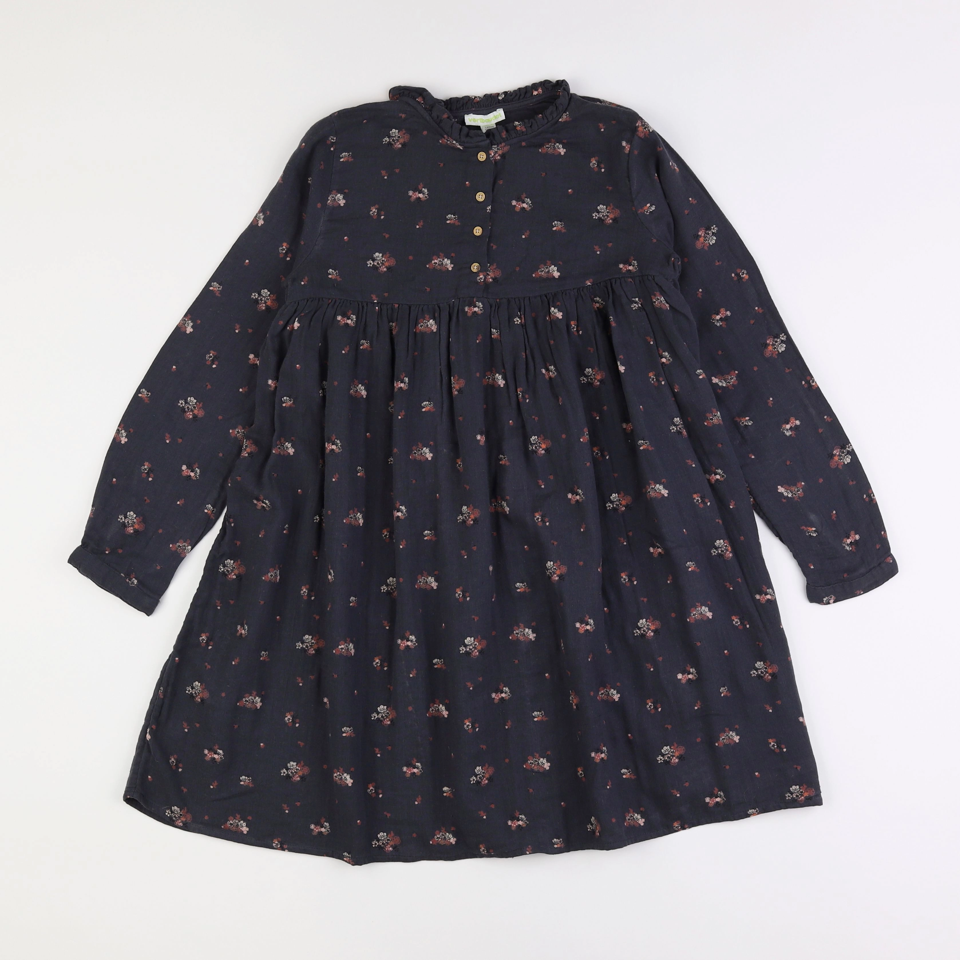 Vertbaudet - robe gris - 10 ans