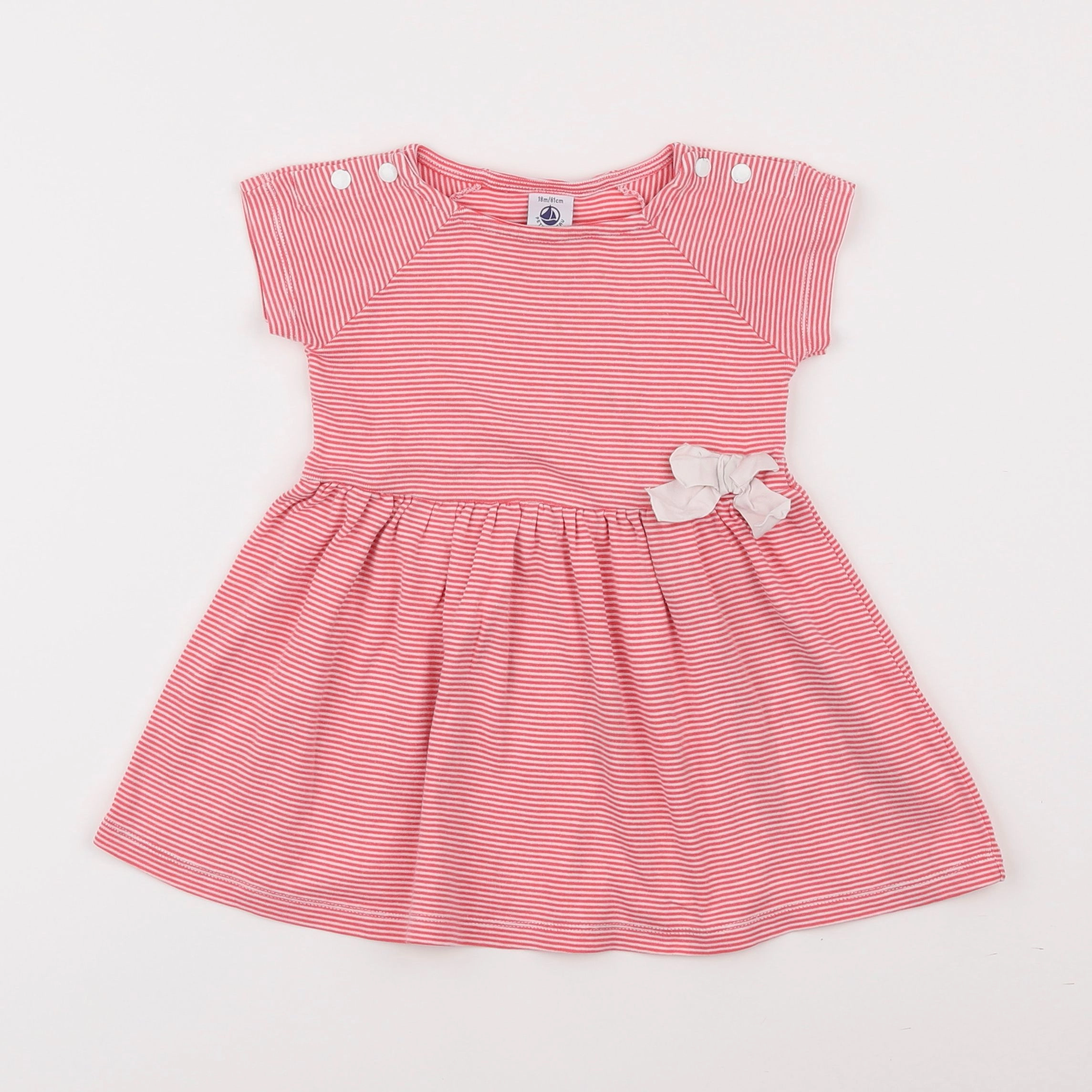 Petit Bateau - robe rose - 18 mois
