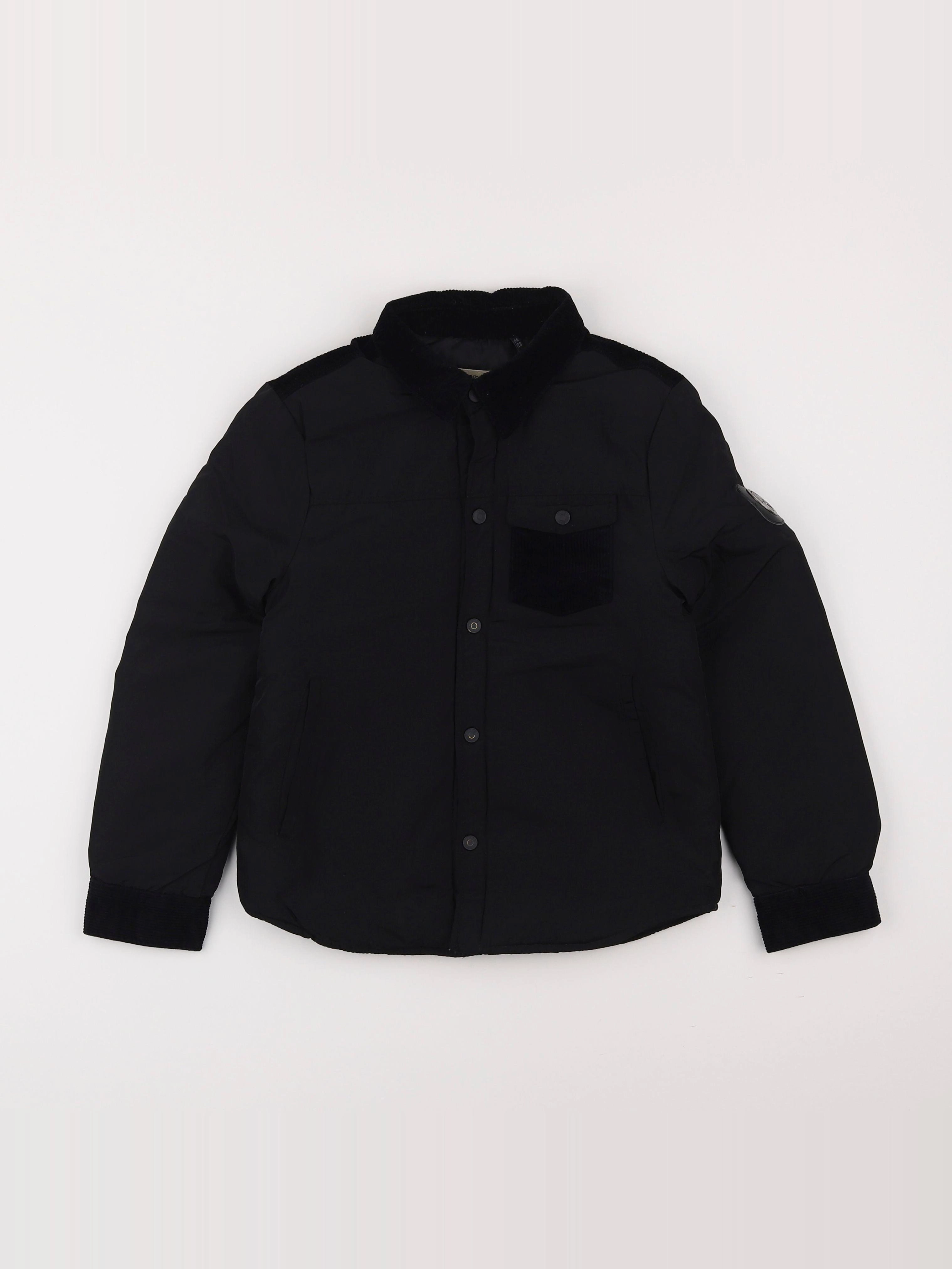IKKS - veste simili cuir noir - 8 ans
