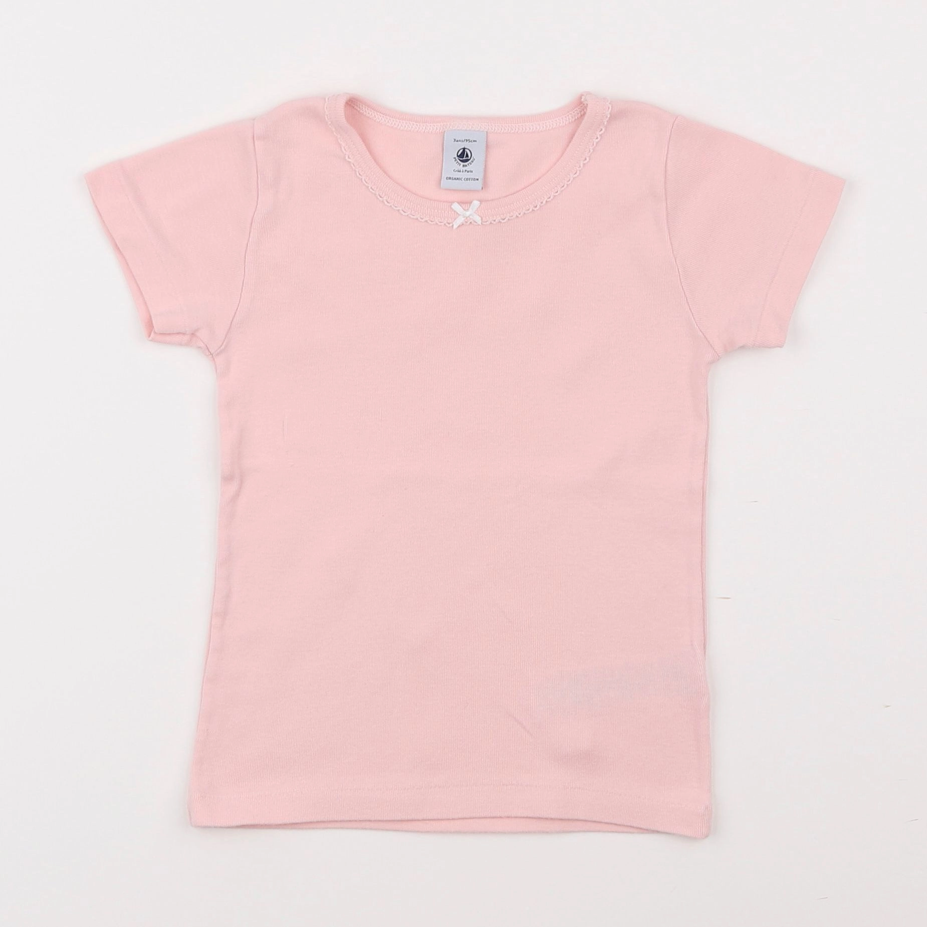 Petit Bateau - maillot de corps rose - 3 ans