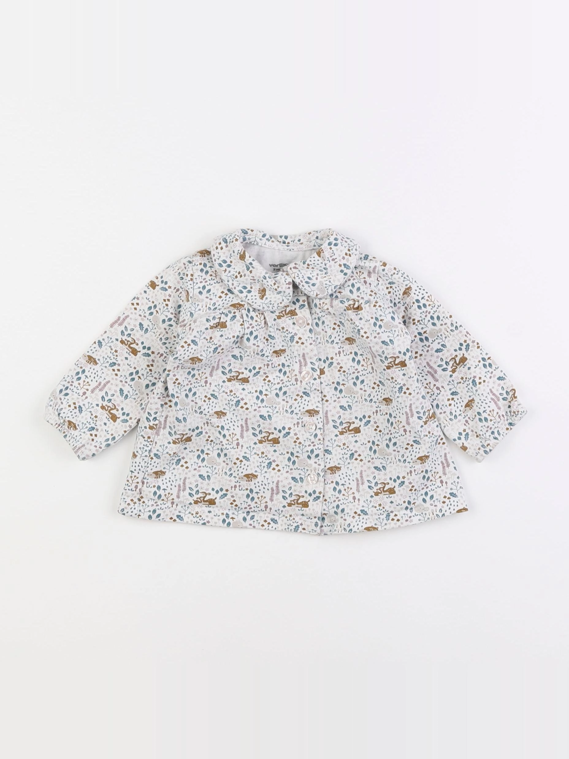 Vertbaudet - tee-shirt multicolore - 3 mois