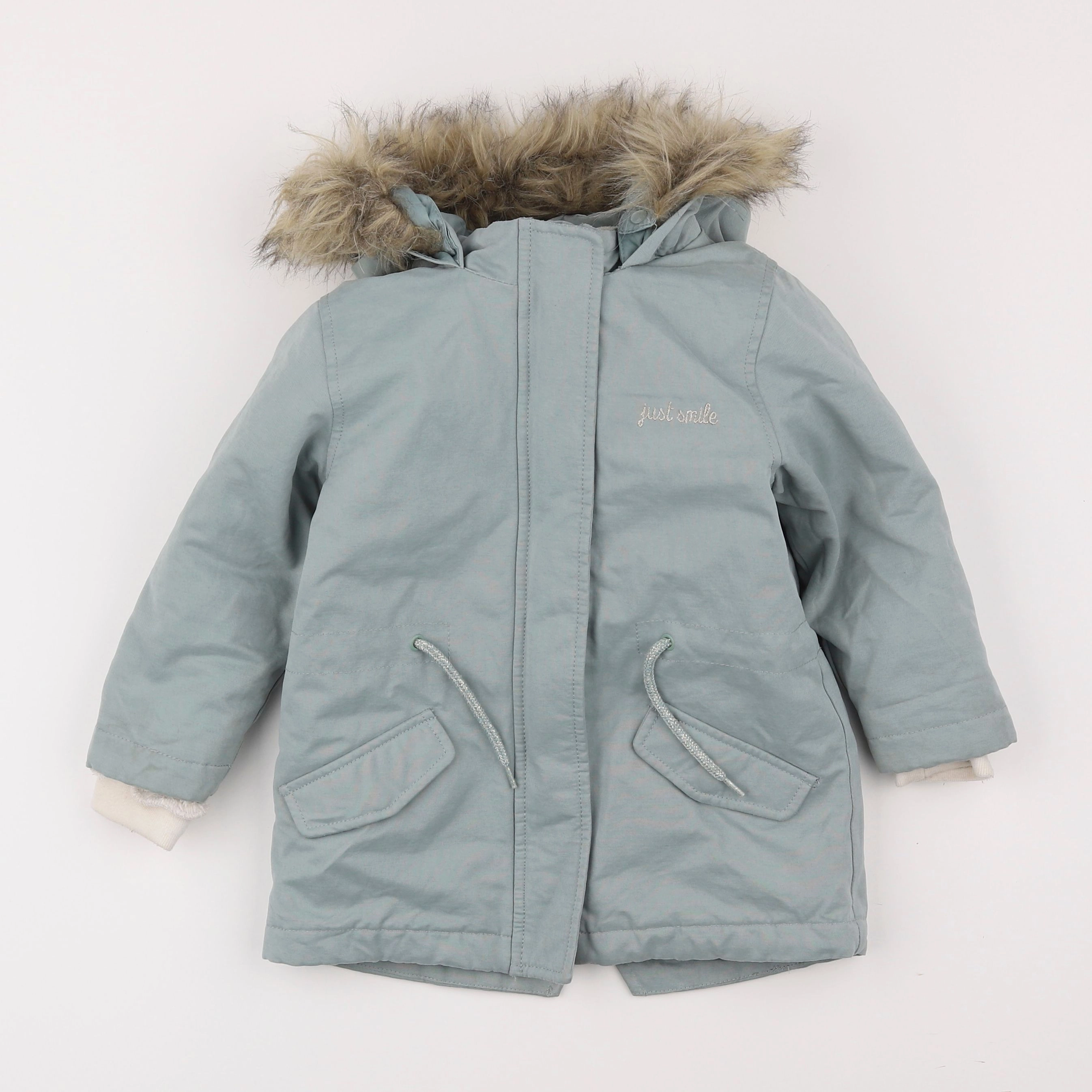 Vertbaudet - parka bleu - 4 ans