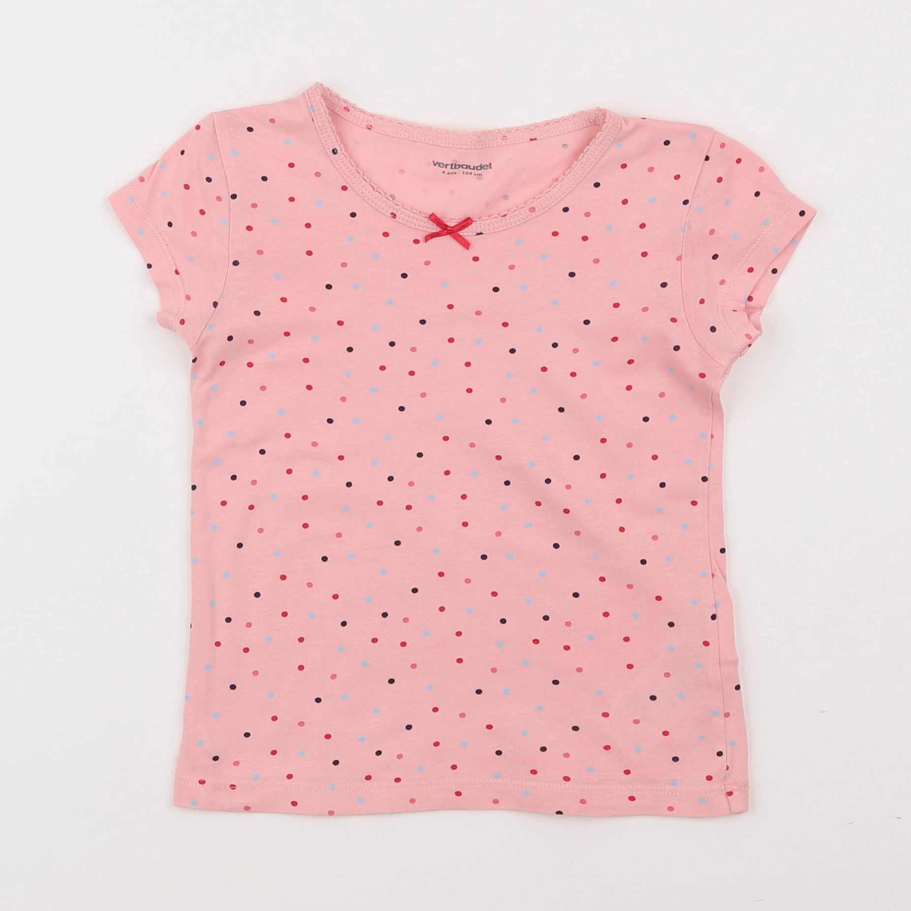 Vertbaudet - maillot de corps rose - 4 ans