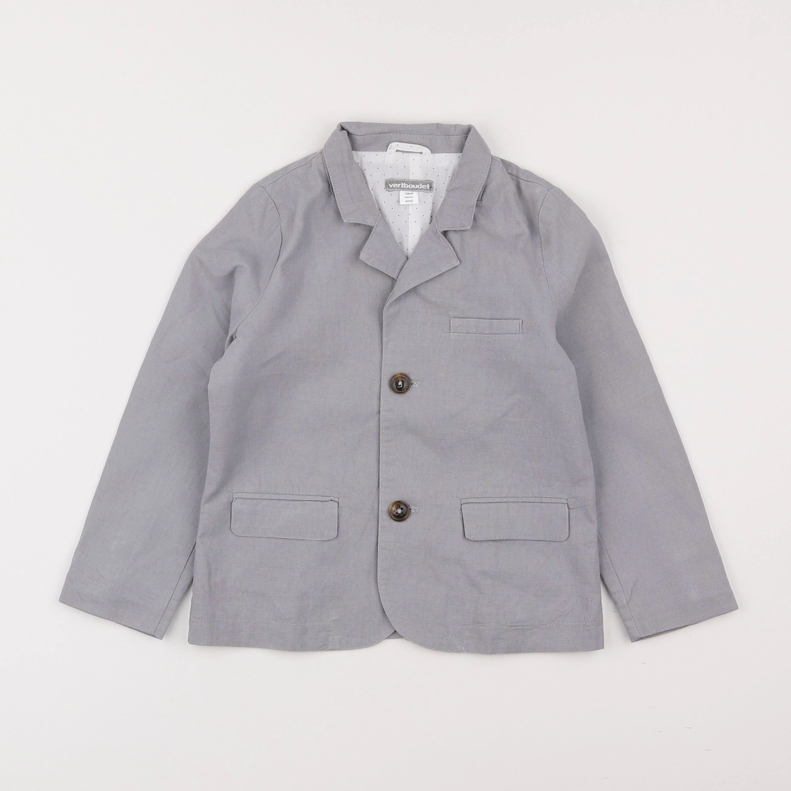 Vertbaudet - veste gris - 4 ans