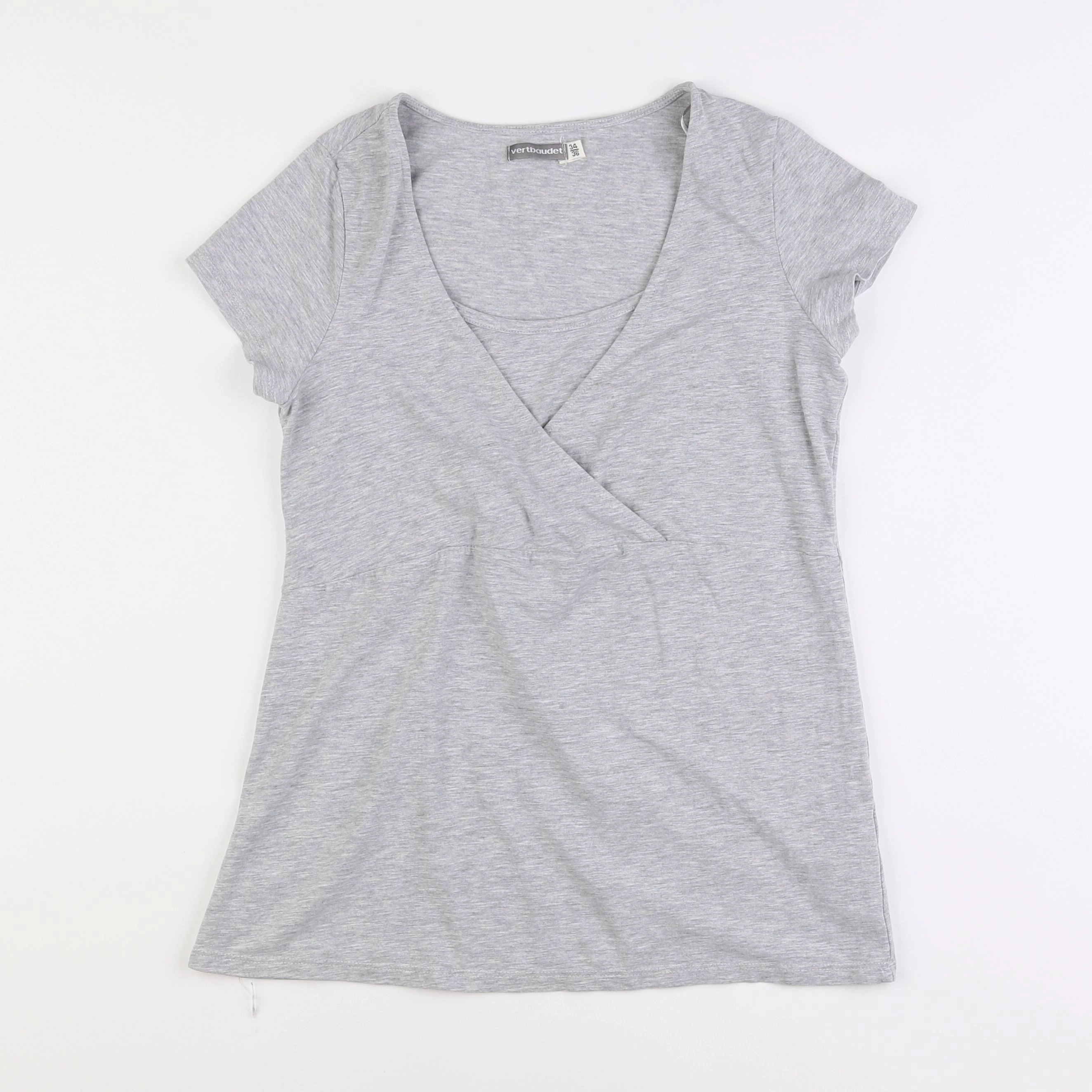 Vertbaudet - tee-shirt allaitement gris - 34 à 36