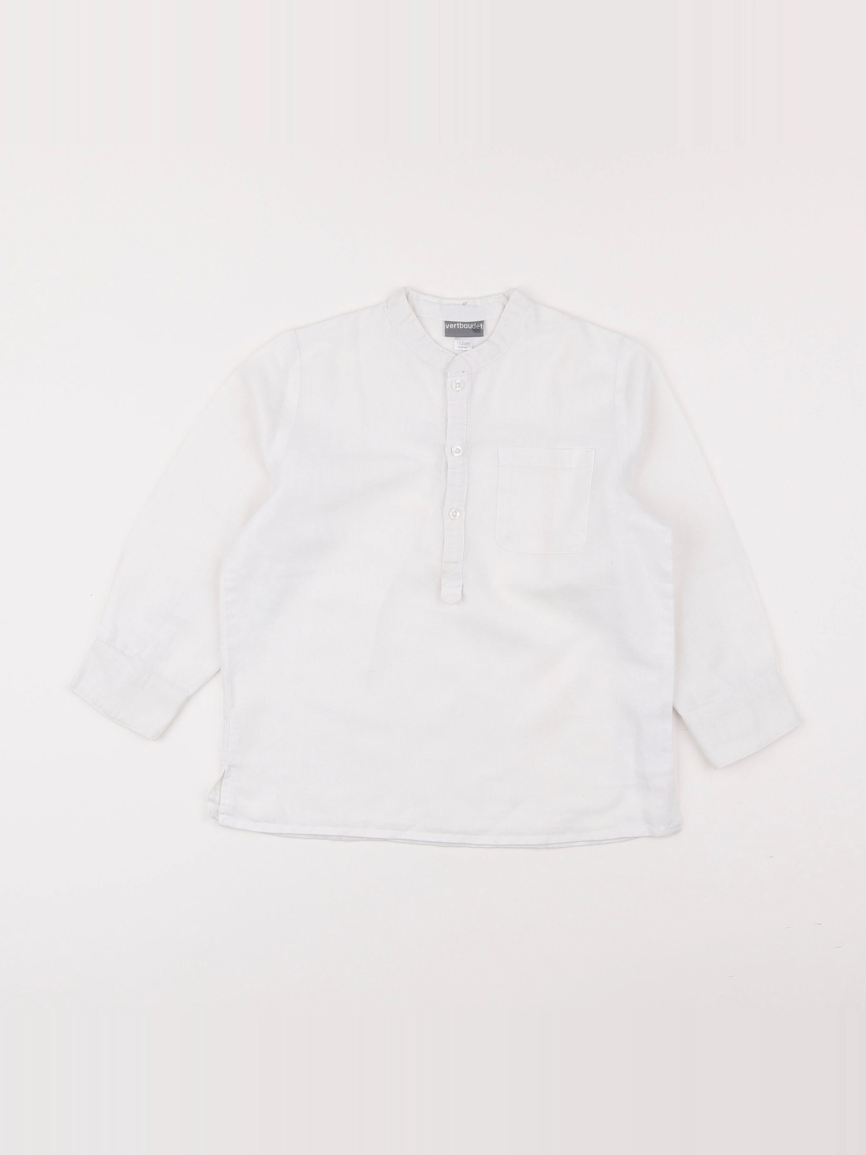 Vertbaudet - chemise blanc - 4 ans