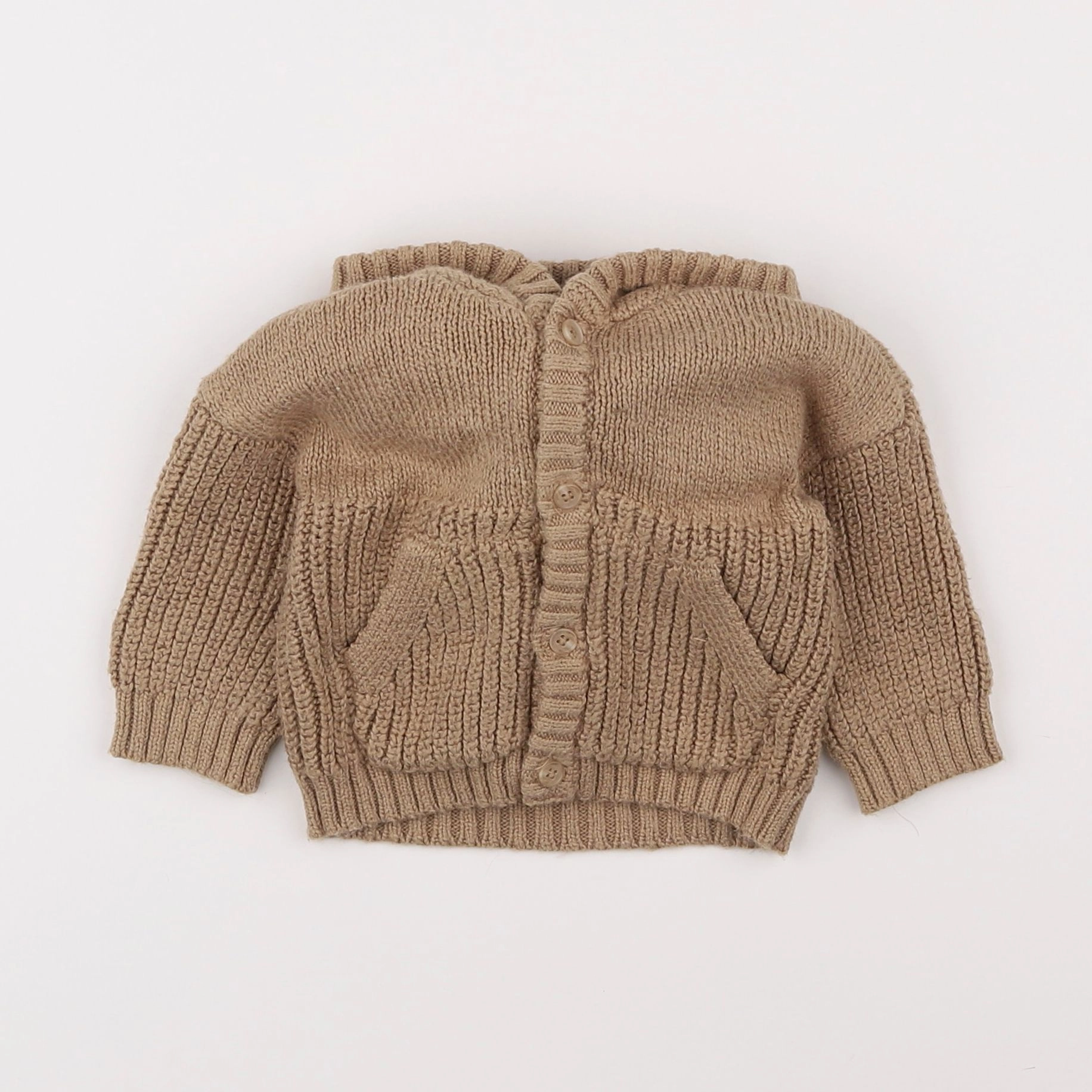 Vertbaudet - gilet marron - 3 mois