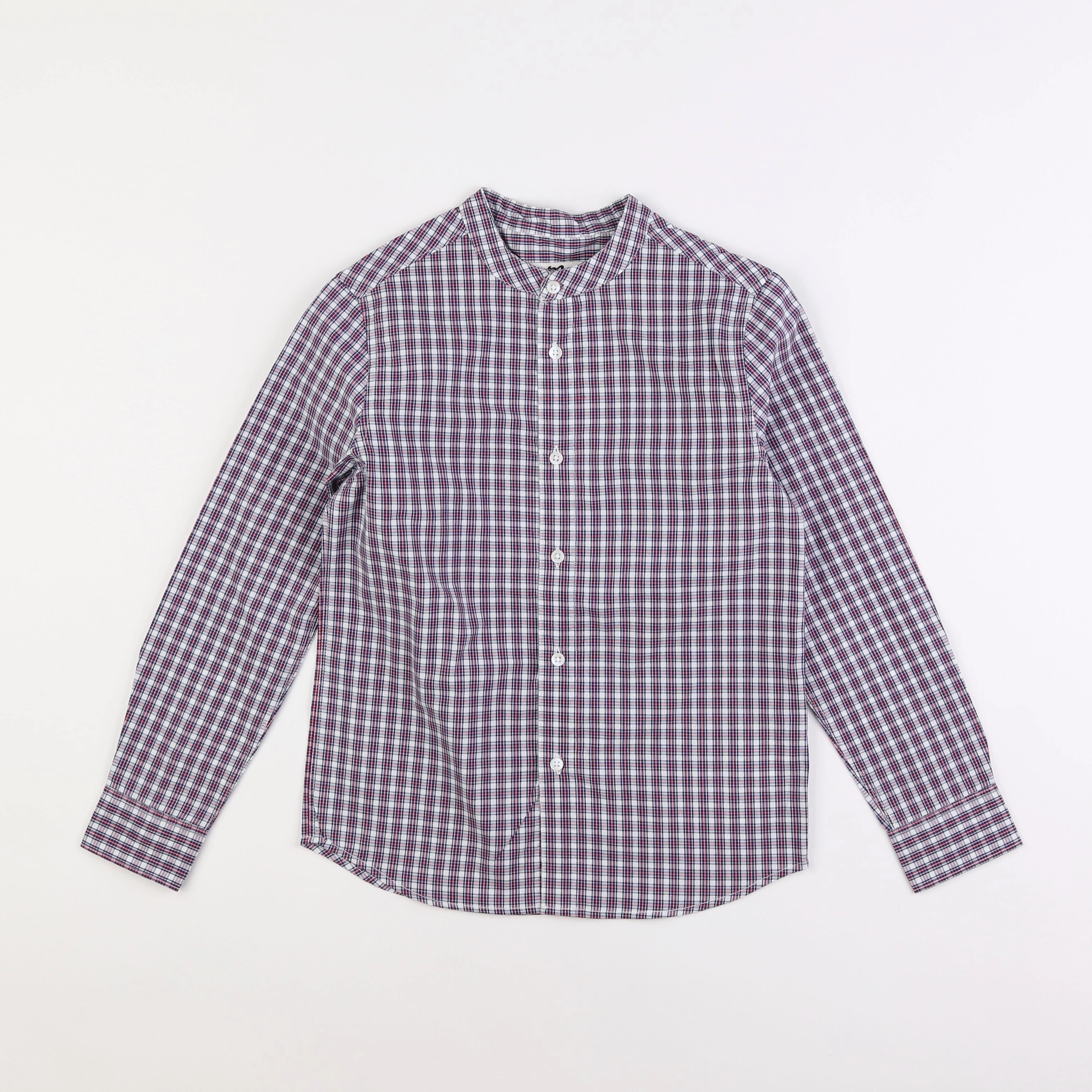 Cyrillus - chemise rouge, bleu - 8 ans