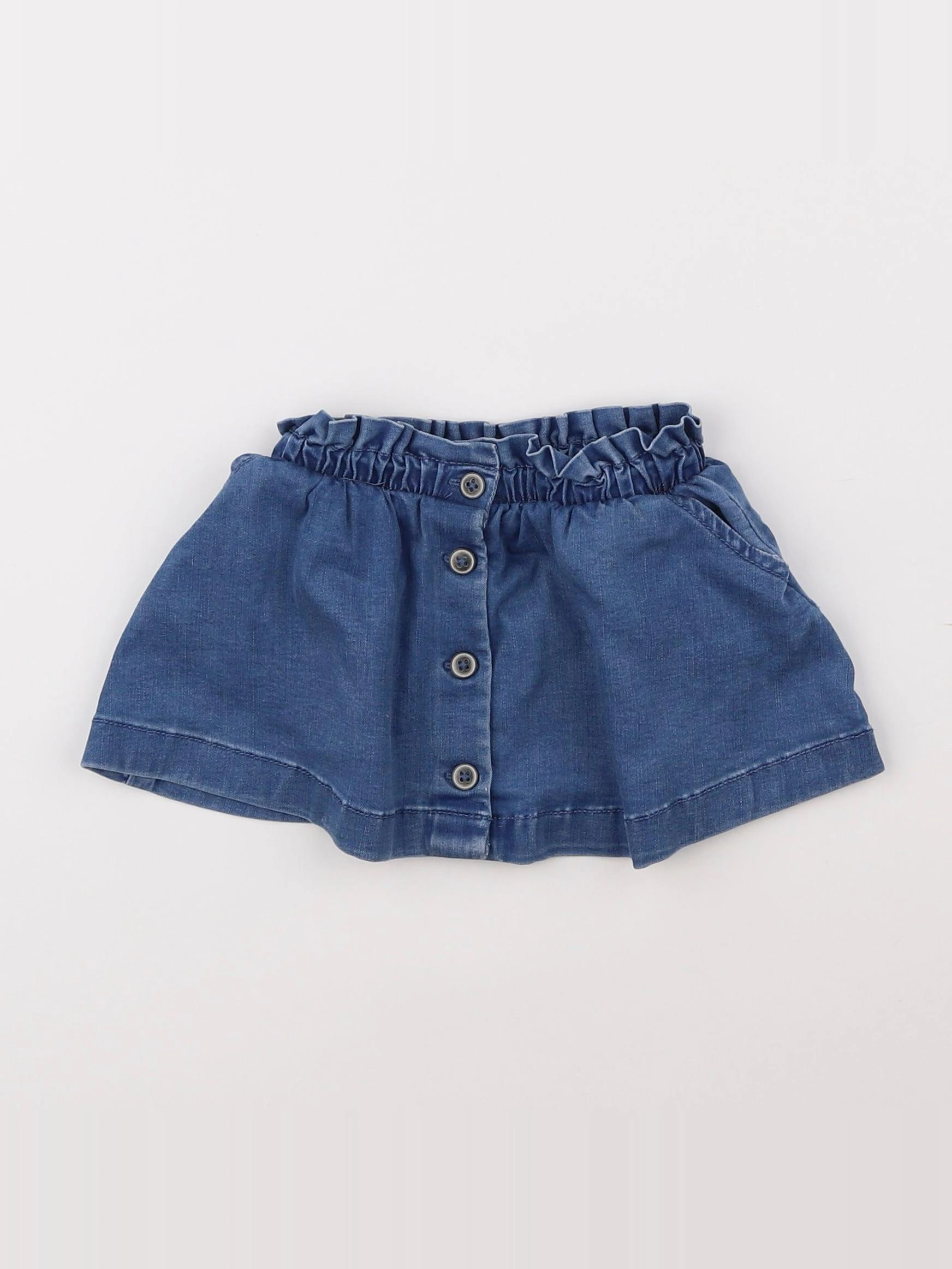 Vertbaudet - jupe bleu - 12 mois
