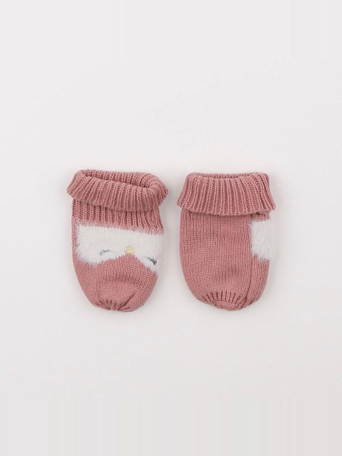 Vertbaudet - moufles rose - 12/18 mois